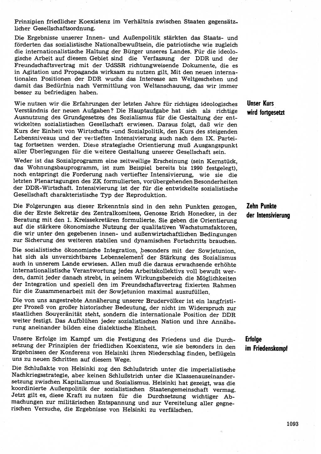 Neuer Weg (NW), Organ des Zentralkomitees (ZK) der SED (Sozialistische Einheitspartei Deutschlands) für Fragen des Parteilebens, 30. Jahrgang [Deutsche Demokratische Republik (DDR)] 1975, Seite 1093 (NW ZK SED DDR 1975, S. 1093)