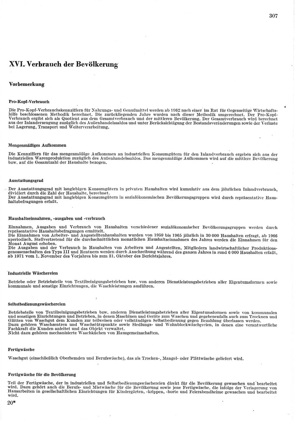 Statistisches Jahrbuch der Deutschen Demokratischen Republik (DDR) 1975, Seite 307 (Stat. Jb. DDR 1975, S. 307)