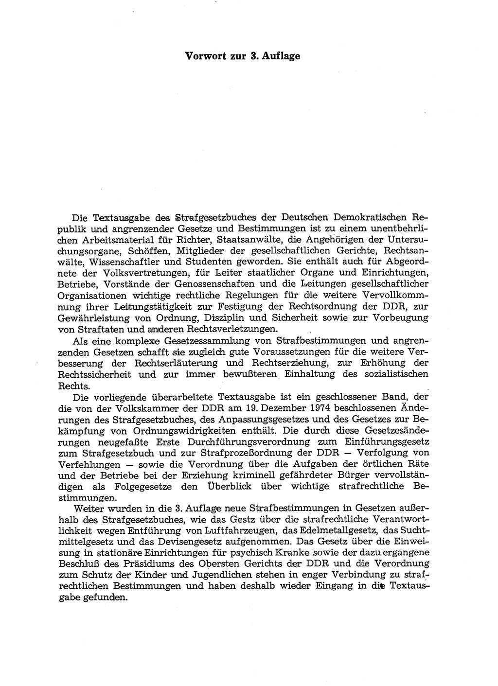 Strafgesetzbuch (StGB) der Deutschen Demokratischen Republik (DDR) und angrenzende Gesetze und Bestimmungen 1975, Seite 5 (StGB DDR Ges. Best. 1975, S. 5)