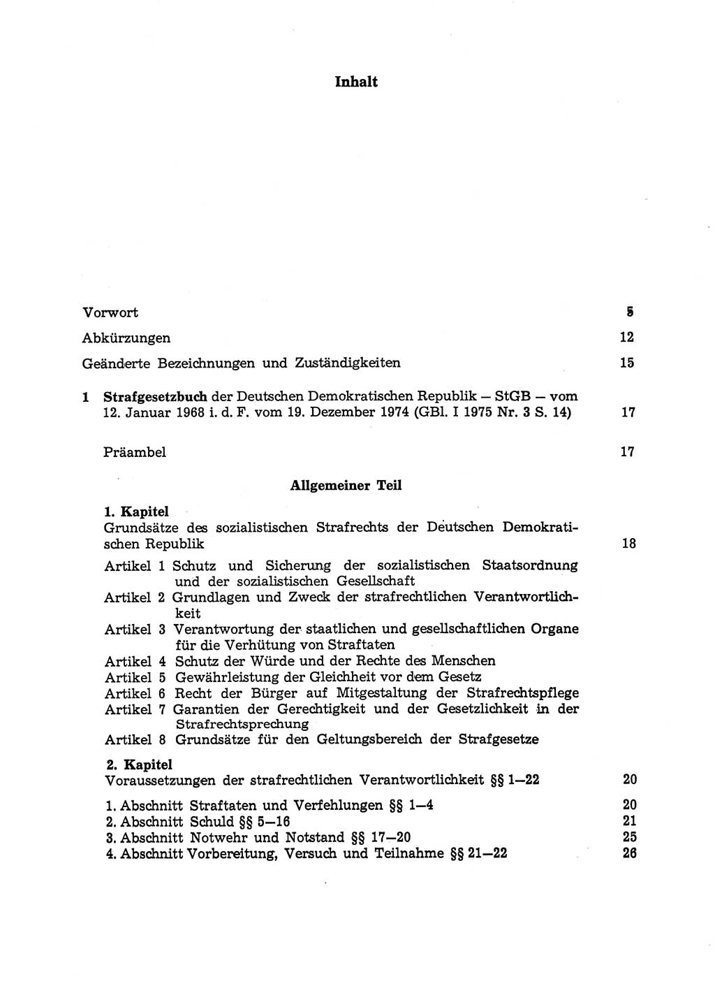 Strafgesetzbuch (StGB) der Deutschen Demokratischen Republik (DDR) und angrenzende Gesetze und Bestimmungen 1975, Seite 7 (StGB DDR Ges. Best. 1975, S. 7)