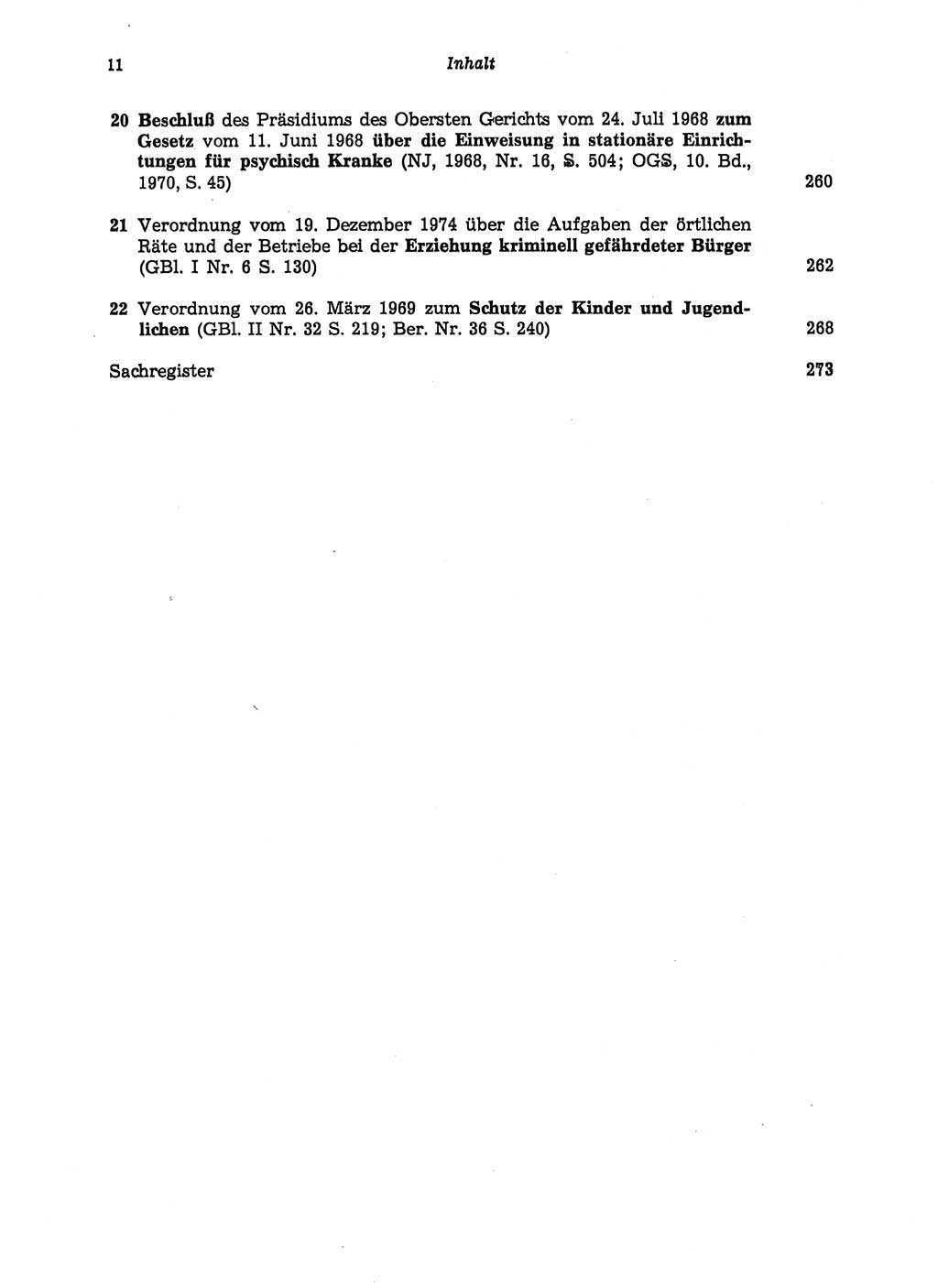 Strafgesetzbuch (StGB) der Deutschen Demokratischen Republik (DDR) und angrenzende Gesetze und Bestimmungen 1975, Seite 11 (StGB DDR Ges. Best. 1975, S. 11)