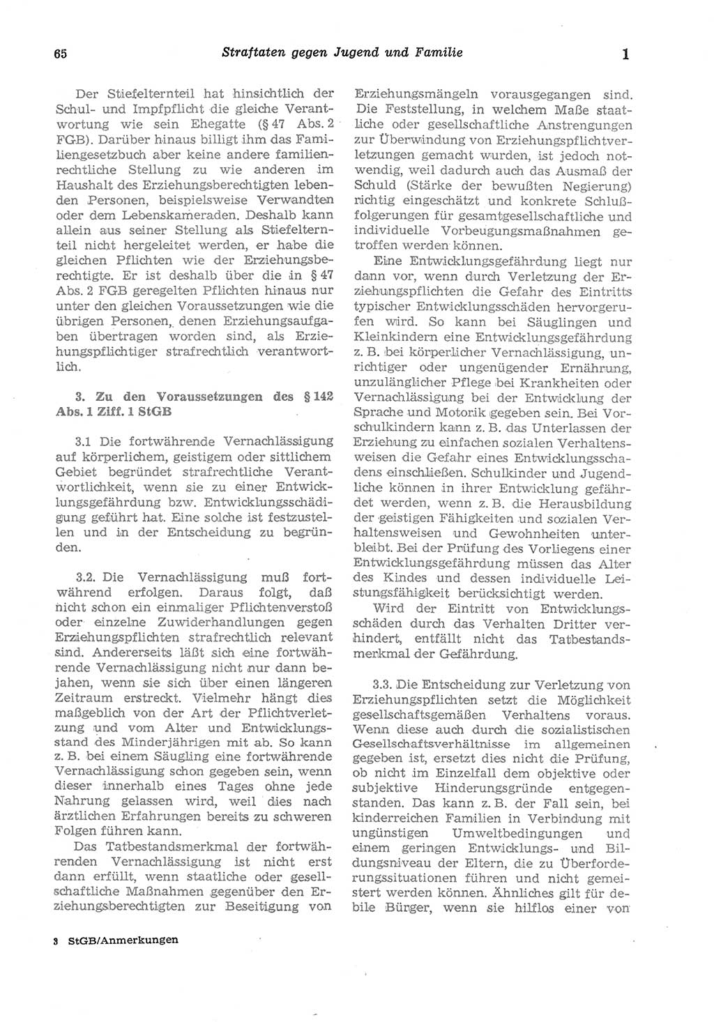 Strafgesetzbuch (StGB) der Deutschen Demokratischen Republik (DDR) und angrenzende Gesetze und Bestimmungen 1975, Seite 65 (StGB DDR Ges. Best. 1975, S. 65)
