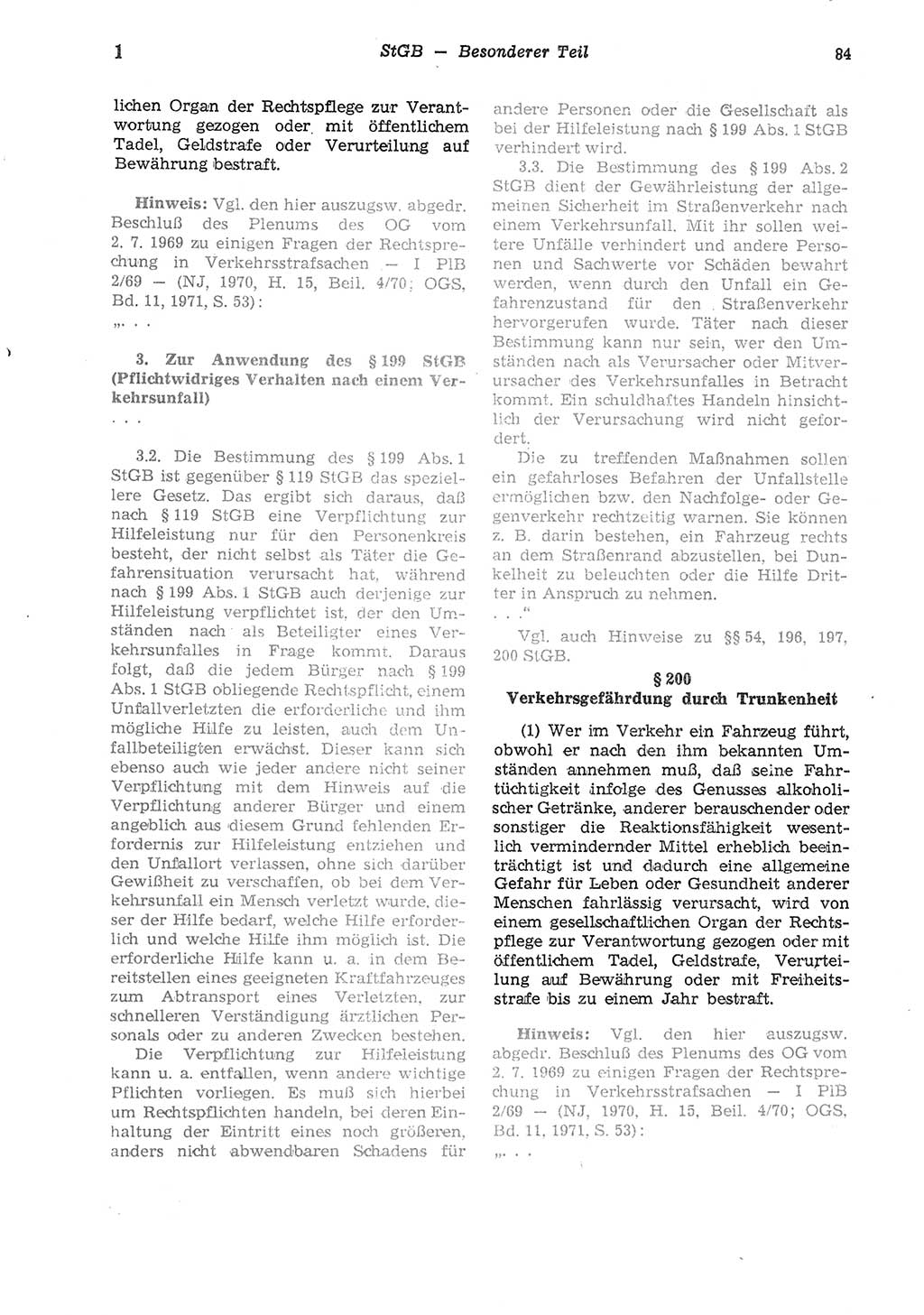 Strafgesetzbuch (StGB) der Deutschen Demokratischen Republik (DDR) und angrenzende Gesetze und Bestimmungen 1975, Seite 84 (StGB DDR Ges. Best. 1975, S. 84)
