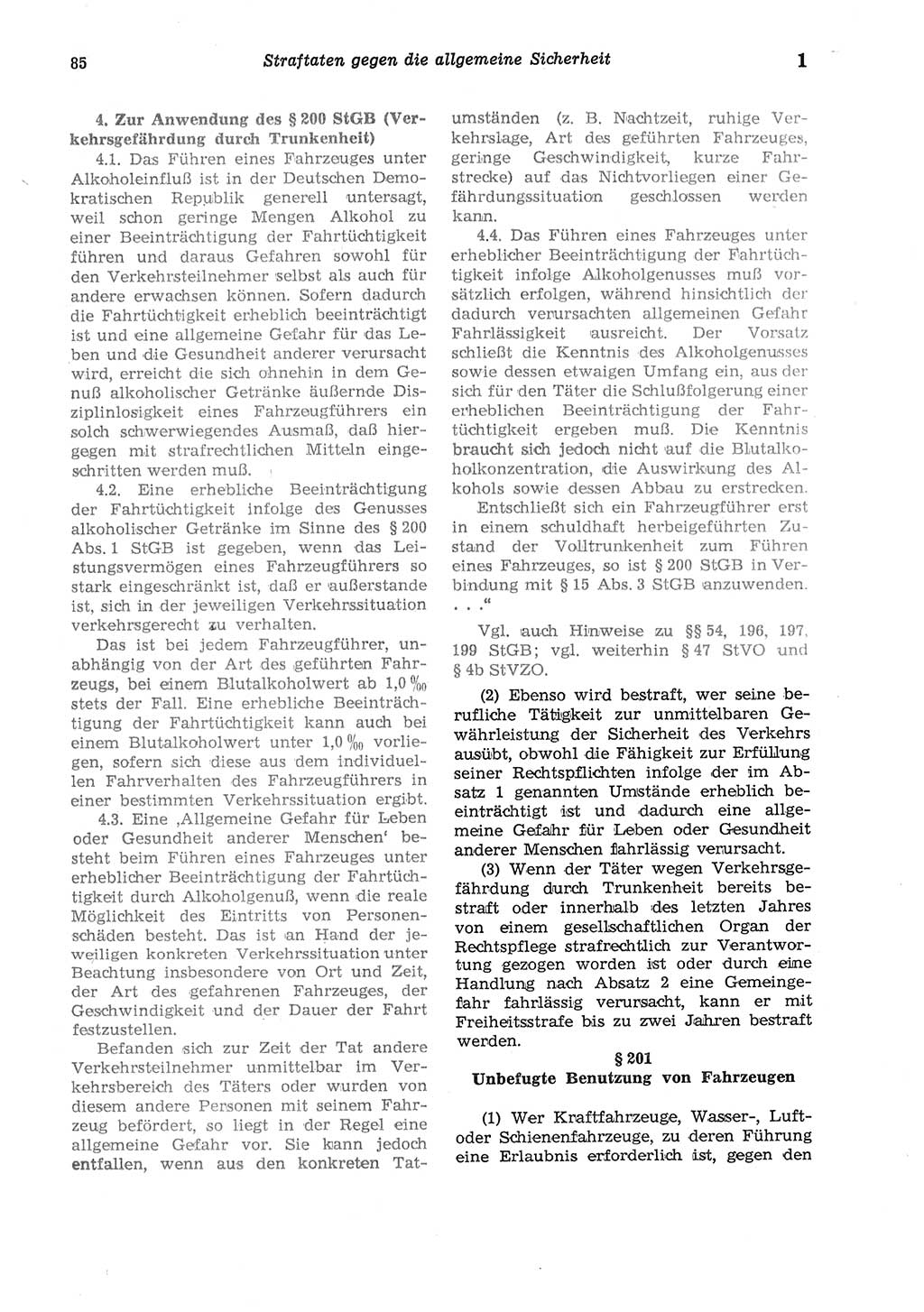 Strafgesetzbuch (StGB) der Deutschen Demokratischen Republik (DDR) und angrenzende Gesetze und Bestimmungen 1975, Seite 85 (StGB DDR Ges. Best. 1975, S. 85)