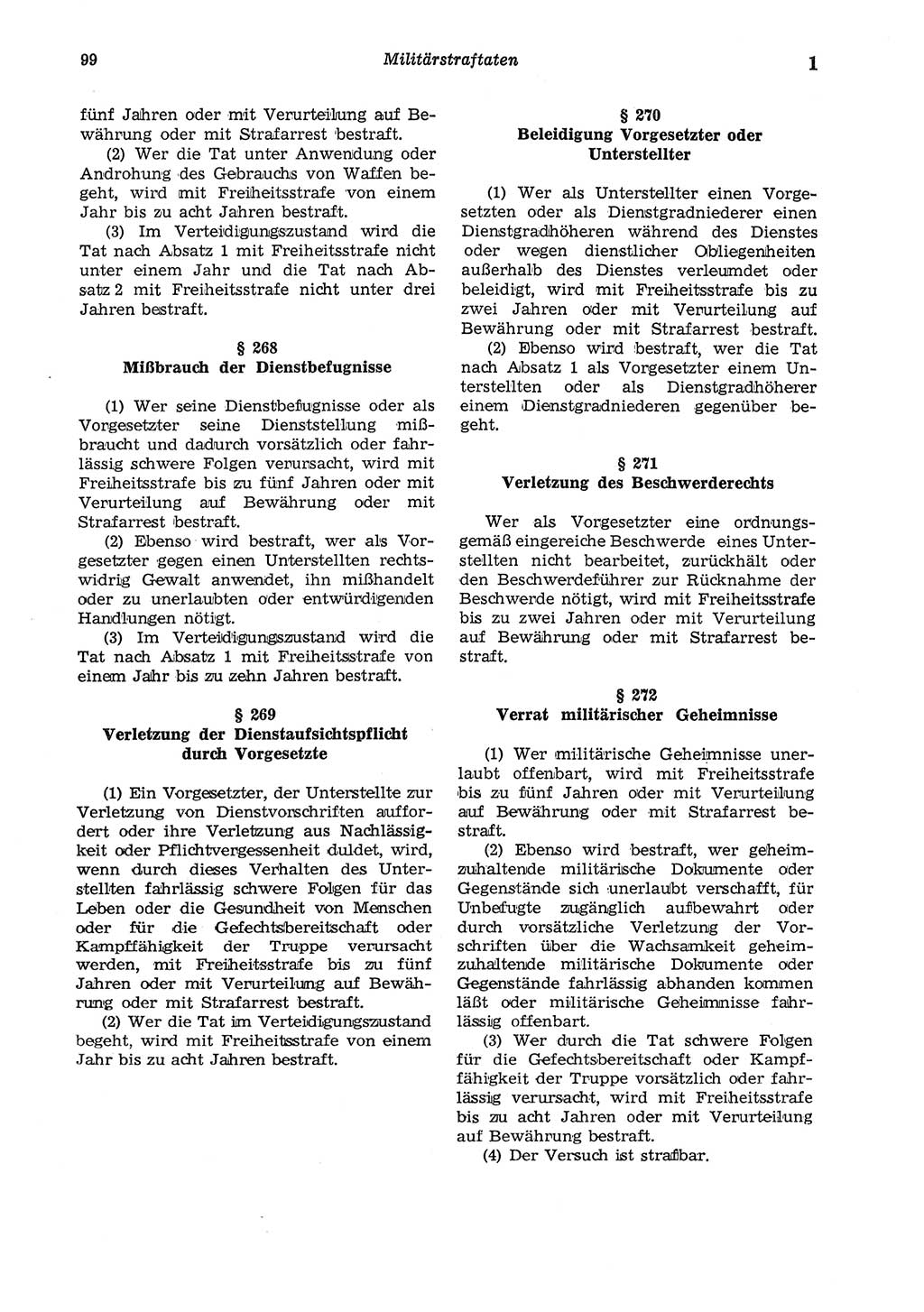 Strafgesetzbuch (StGB) der Deutschen Demokratischen Republik (DDR) und angrenzende Gesetze und Bestimmungen 1975, Seite 99 (StGB DDR Ges. Best. 1975, S. 99)