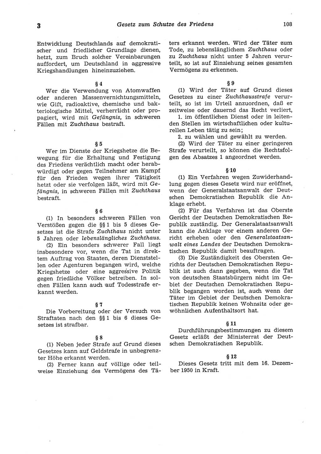 Strafgesetzbuch (StGB) der Deutschen Demokratischen Republik (DDR) und angrenzende Gesetze und Bestimmungen 1975, Seite 108 (StGB DDR Ges. Best. 1975, S. 108)