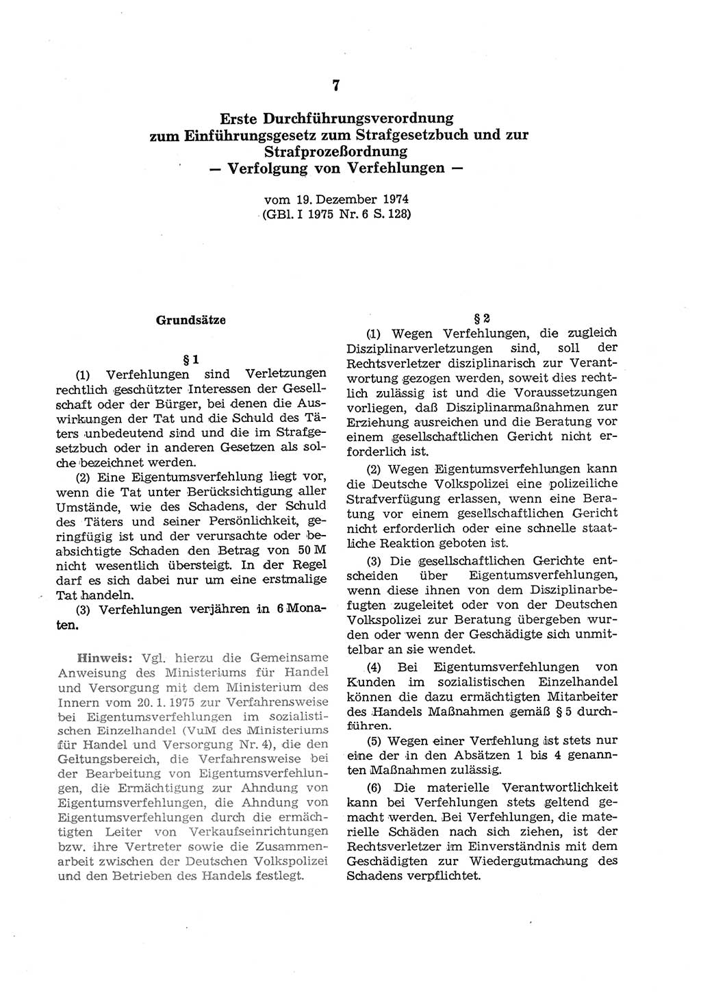Strafgesetzbuch (StGB) der Deutschen Demokratischen Republik (DDR) und angrenzende Gesetze und Bestimmungen 1975, Seite 113 (StGB DDR Ges. Best. 1975, S. 113)
