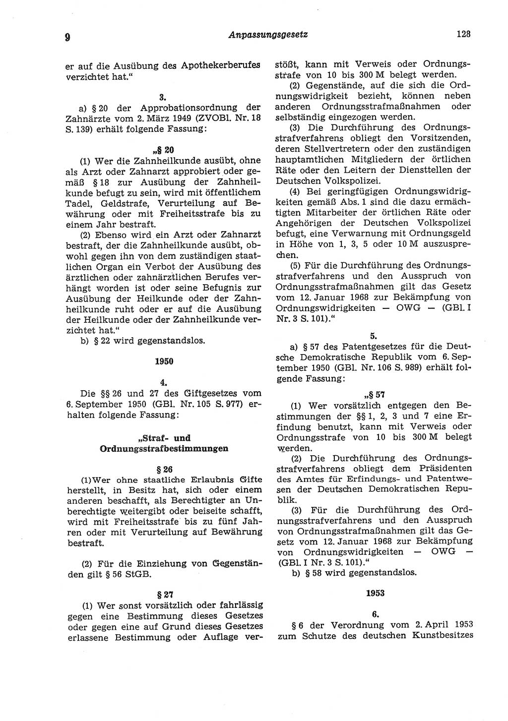 Strafgesetzbuch (StGB) der Deutschen Demokratischen Republik (DDR) und angrenzende Gesetze und Bestimmungen 1975, Seite 128 (StGB DDR Ges. Best. 1975, S. 128)