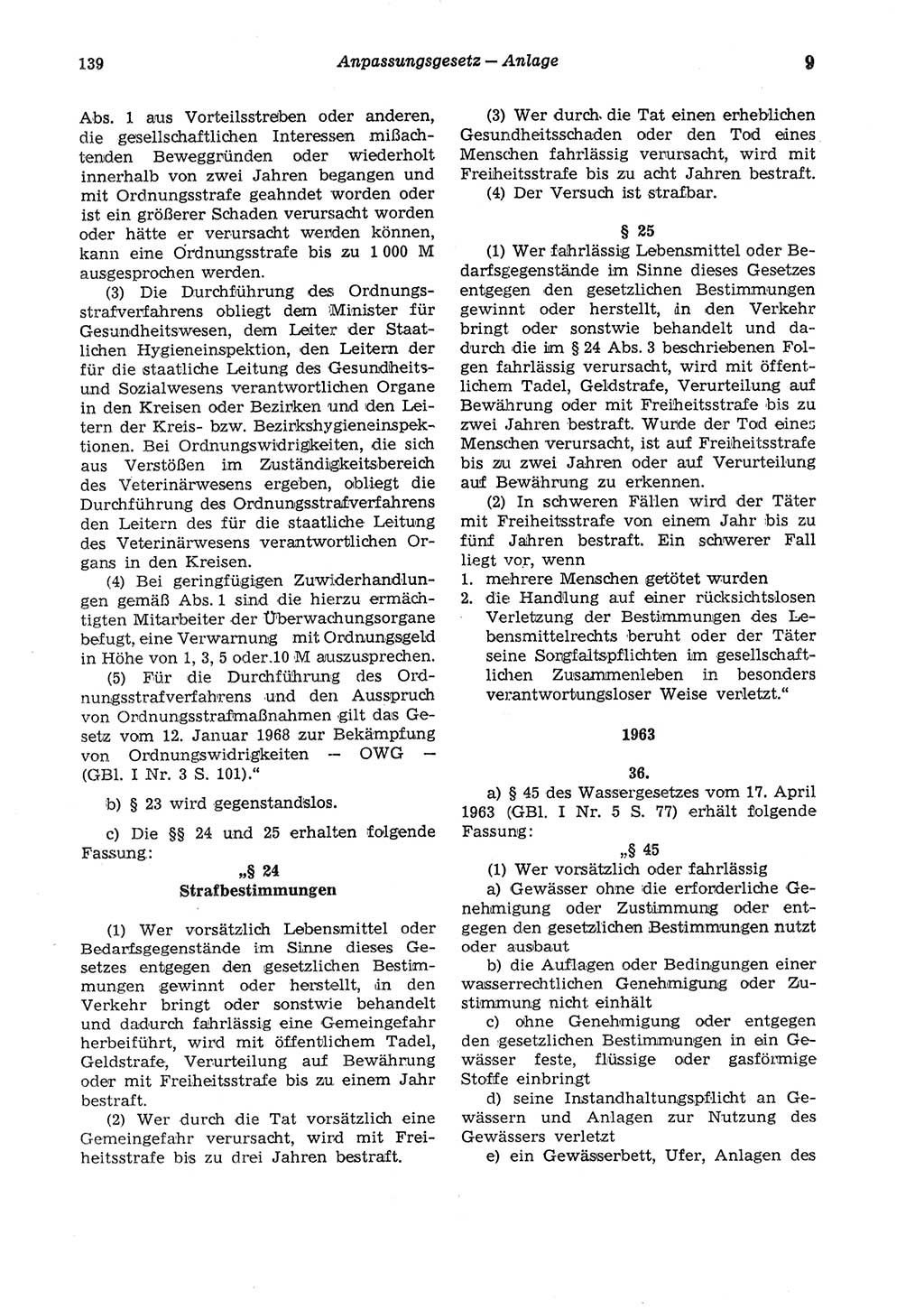 Strafgesetzbuch (StGB) der Deutschen Demokratischen Republik (DDR) und angrenzende Gesetze und Bestimmungen 1975, Seite 139 (StGB DDR Ges. Best. 1975, S. 139)