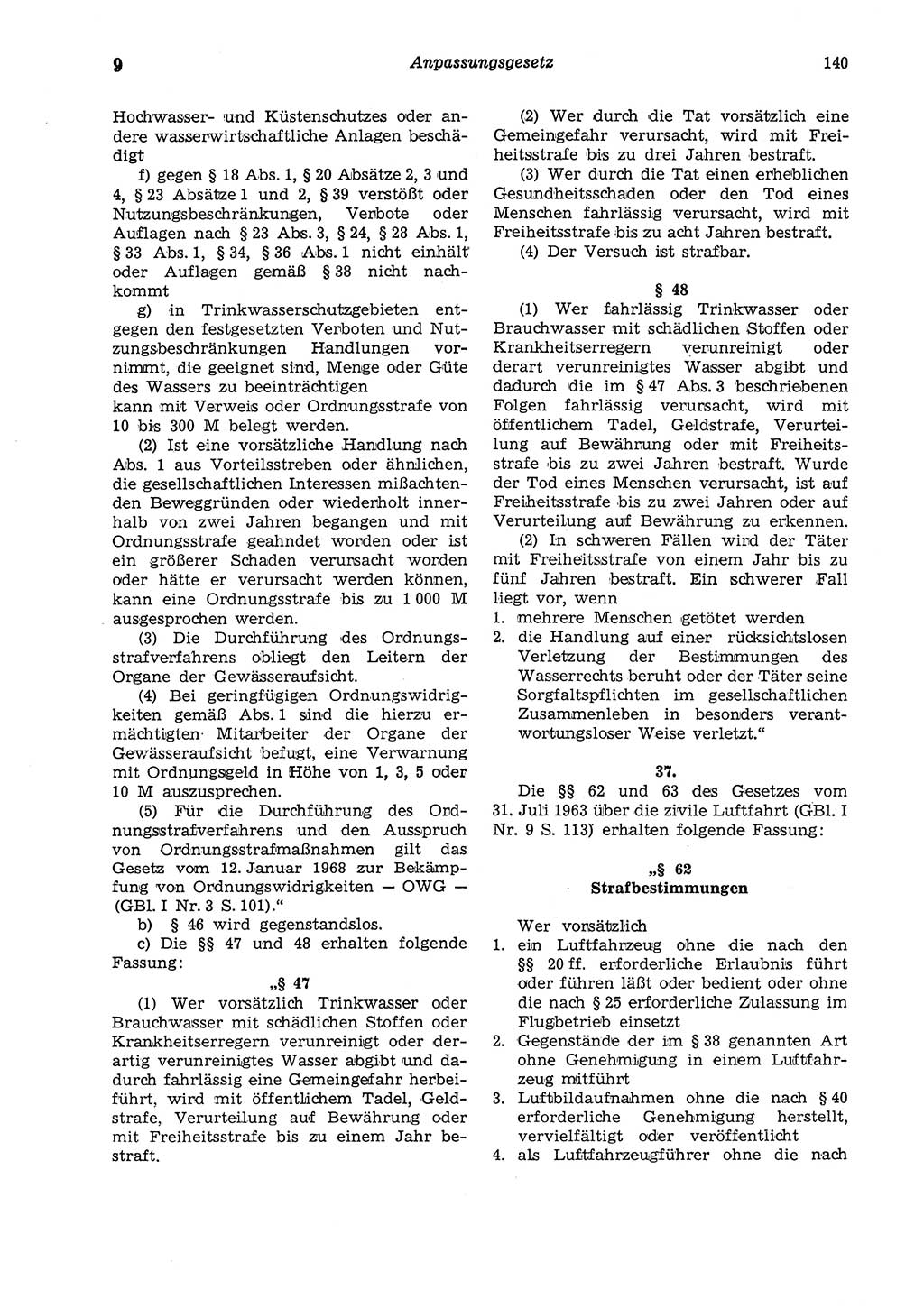 Strafgesetzbuch (StGB) der Deutschen Demokratischen Republik (DDR) und angrenzende Gesetze und Bestimmungen 1975, Seite 140 (StGB DDR Ges. Best. 1975, S. 140)