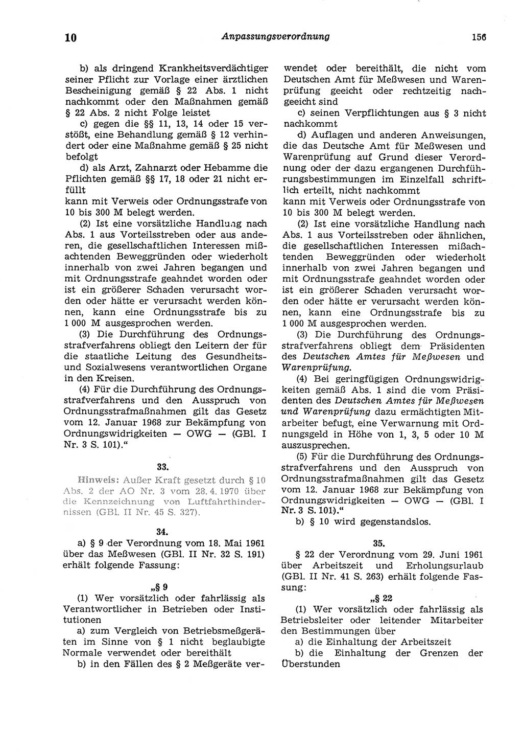 Strafgesetzbuch (StGB) der Deutschen Demokratischen Republik (DDR) und angrenzende Gesetze und Bestimmungen 1975, Seite 156 (StGB DDR Ges. Best. 1975, S. 156)
