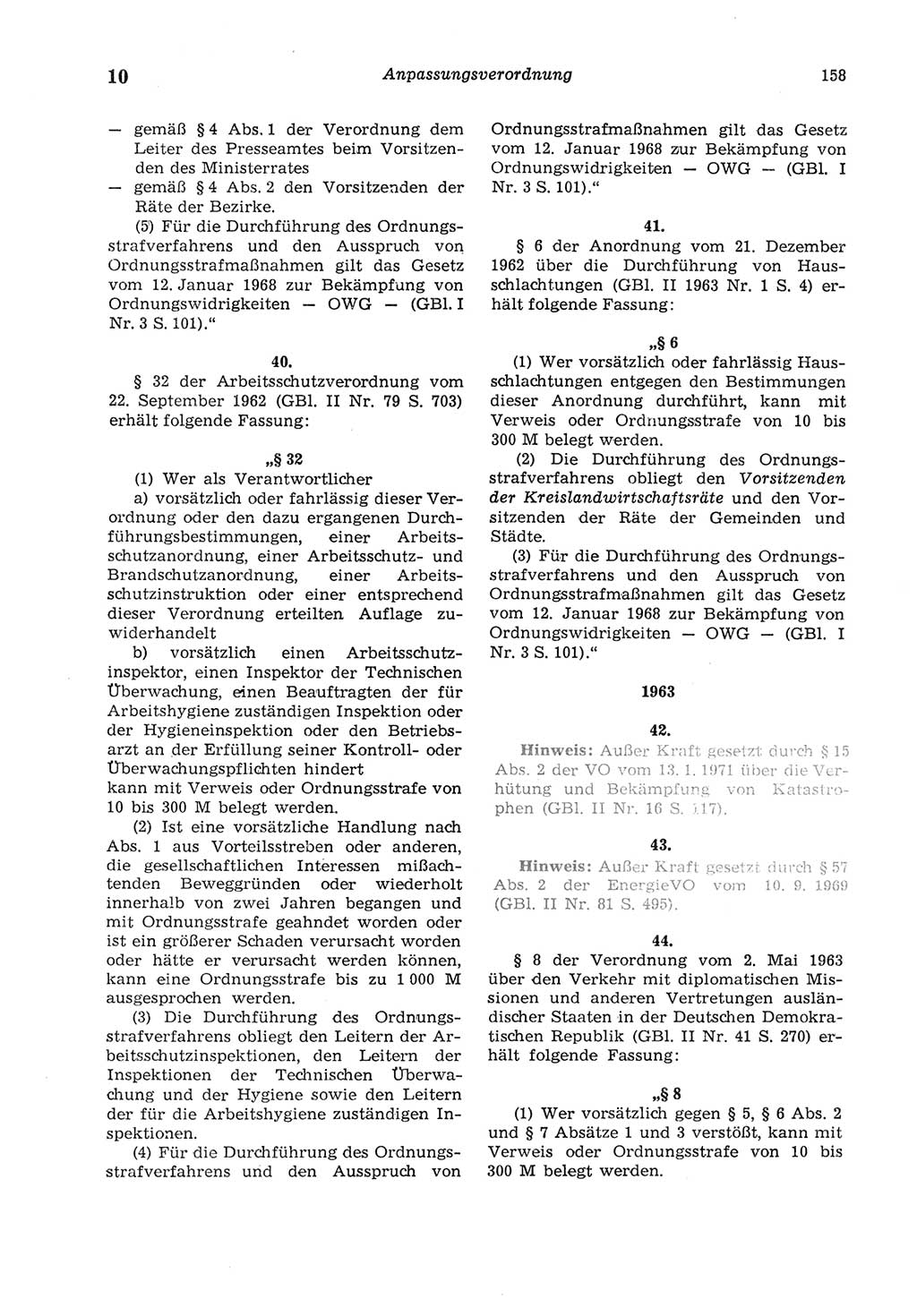 Strafgesetzbuch (StGB) der Deutschen Demokratischen Republik (DDR) und angrenzende Gesetze und Bestimmungen 1975, Seite 158 (StGB DDR Ges. Best. 1975, S. 158)