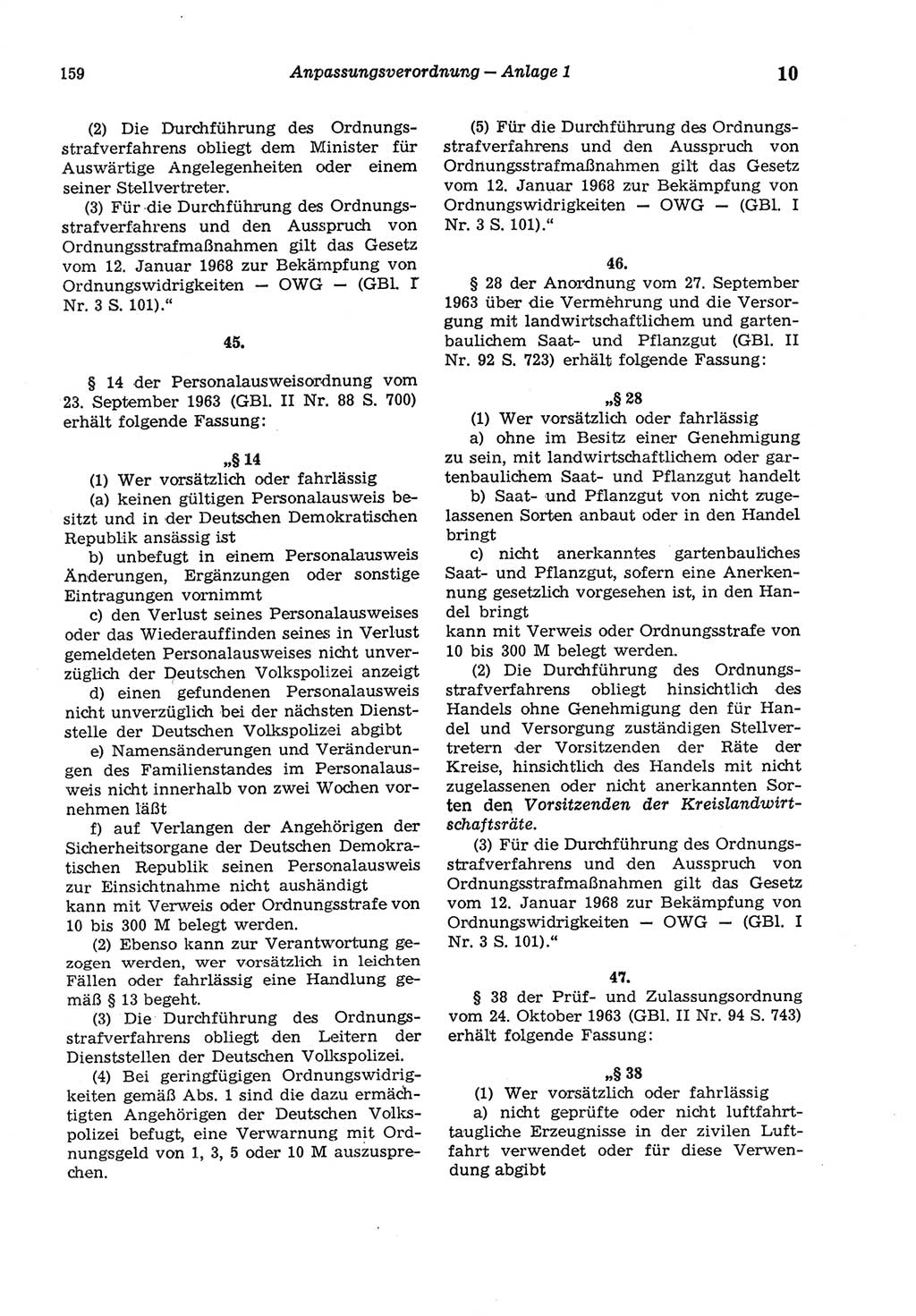 Strafgesetzbuch (StGB) der Deutschen Demokratischen Republik (DDR) und angrenzende Gesetze und Bestimmungen 1975, Seite 159 (StGB DDR Ges. Best. 1975, S. 159)