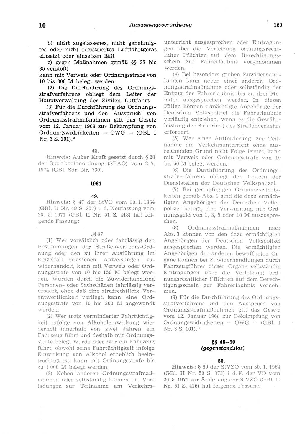 Strafgesetzbuch (StGB) der Deutschen Demokratischen Republik (DDR) und angrenzende Gesetze und Bestimmungen 1975, Seite 160 (StGB DDR Ges. Best. 1975, S. 160)