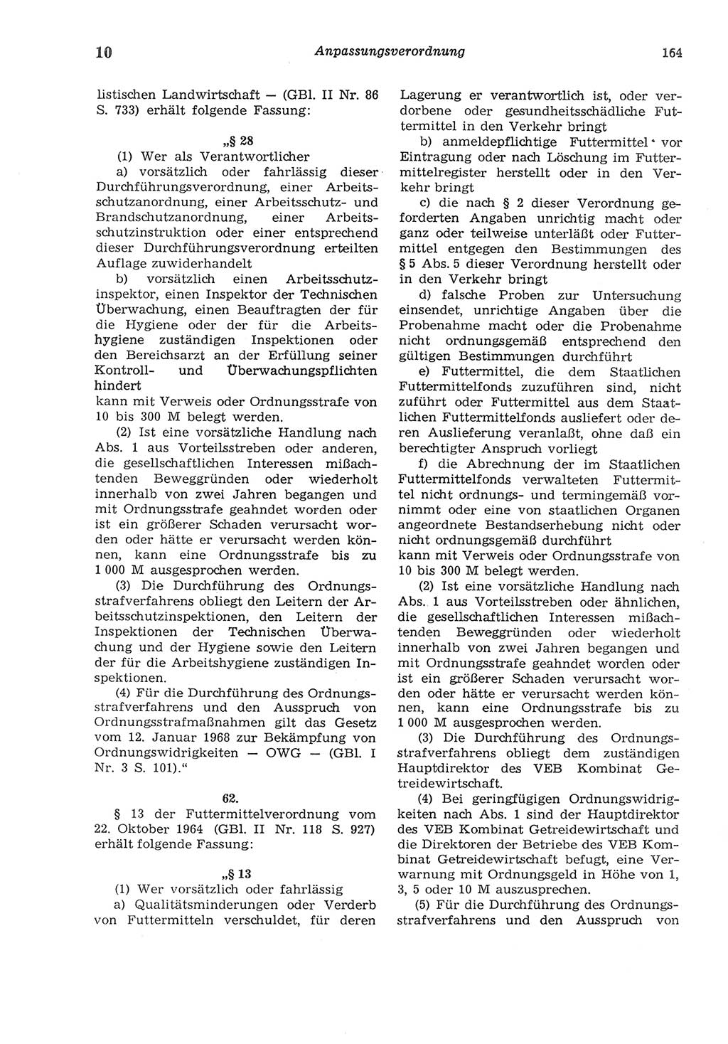 Strafgesetzbuch (StGB) der Deutschen Demokratischen Republik (DDR) und angrenzende Gesetze und Bestimmungen 1975, Seite 164 (StGB DDR Ges. Best. 1975, S. 164)
