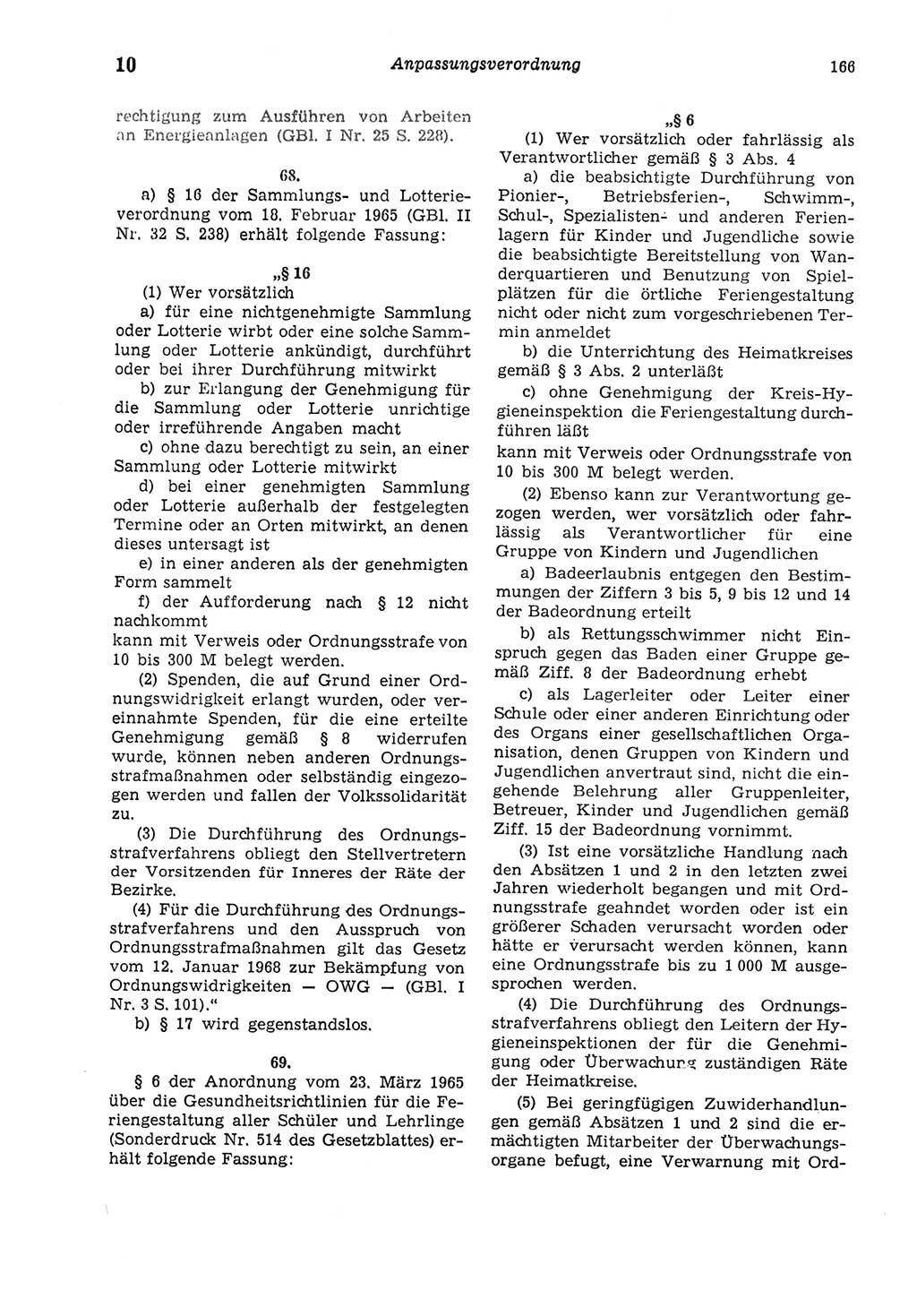 Strafgesetzbuch (StGB) der Deutschen Demokratischen Republik (DDR) und angrenzende Gesetze und Bestimmungen 1975, Seite 166 (StGB DDR Ges. Best. 1975, S. 166)