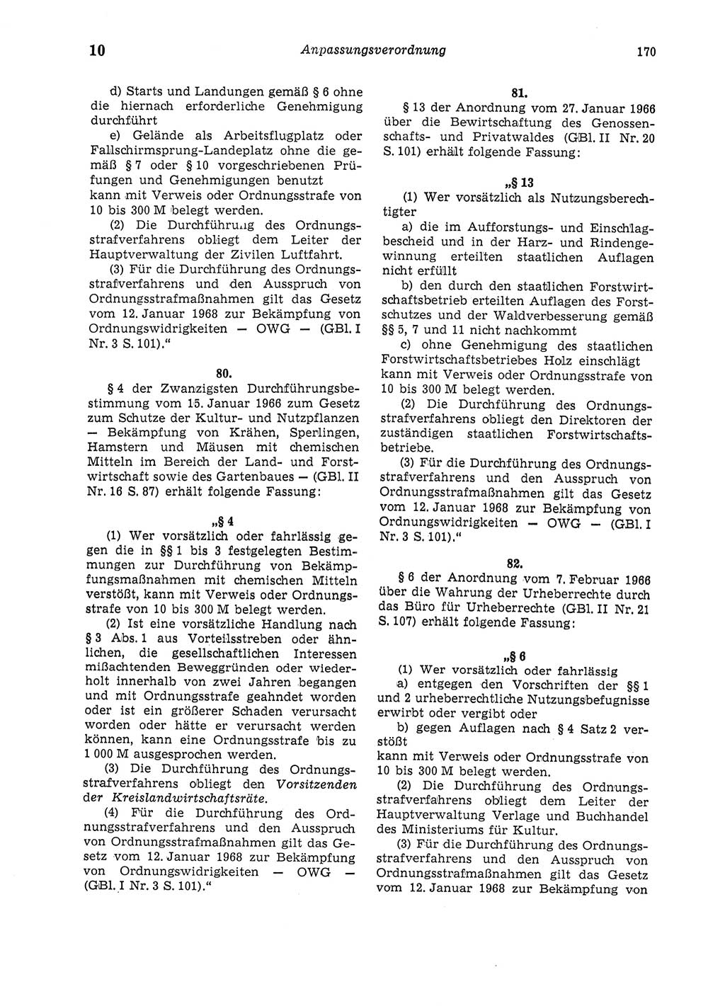 Strafgesetzbuch (StGB) der Deutschen Demokratischen Republik (DDR) und angrenzende Gesetze und Bestimmungen 1975, Seite 170 (StGB DDR Ges. Best. 1975, S. 170)