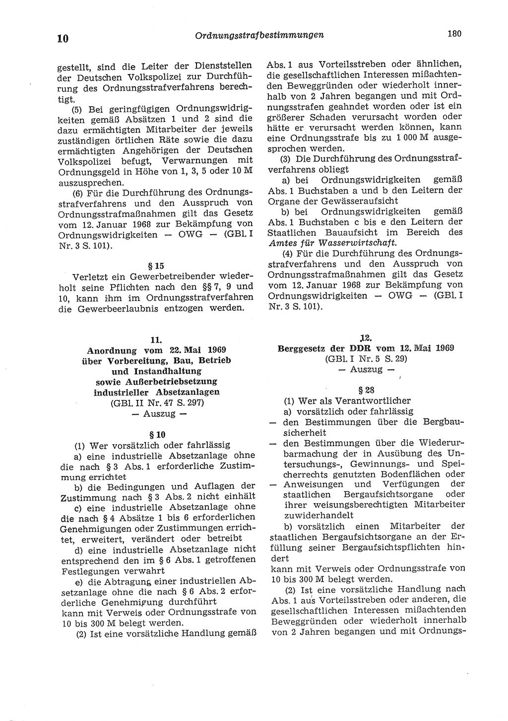 Strafgesetzbuch (StGB) der Deutschen Demokratischen Republik (DDR) und angrenzende Gesetze und Bestimmungen 1975, Seite 180 (StGB DDR Ges. Best. 1975, S. 180)