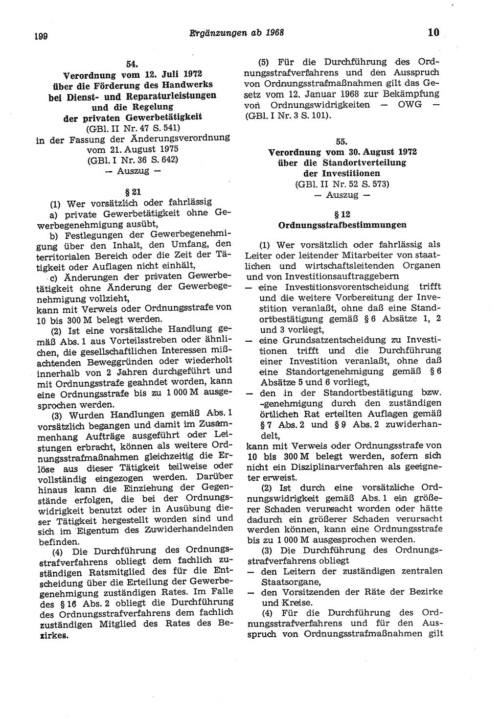 Strafgesetzbuch (StGB) der Deutschen Demokratischen Republik (DDR) und angrenzende Gesetze und Bestimmungen 1975, Seite 199 (StGB DDR Ges. Best. 1975, S. 199)