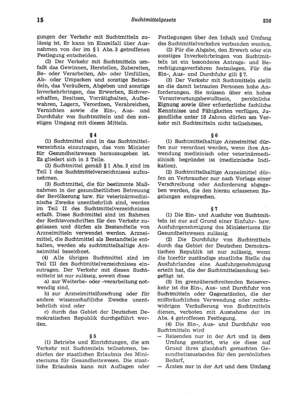Strafgesetzbuch (StGB) der Deutschen Demokratischen Republik (DDR) und angrenzende Gesetze und Bestimmungen 1975, Seite 236 (StGB DDR Ges. Best. 1975, S. 236)