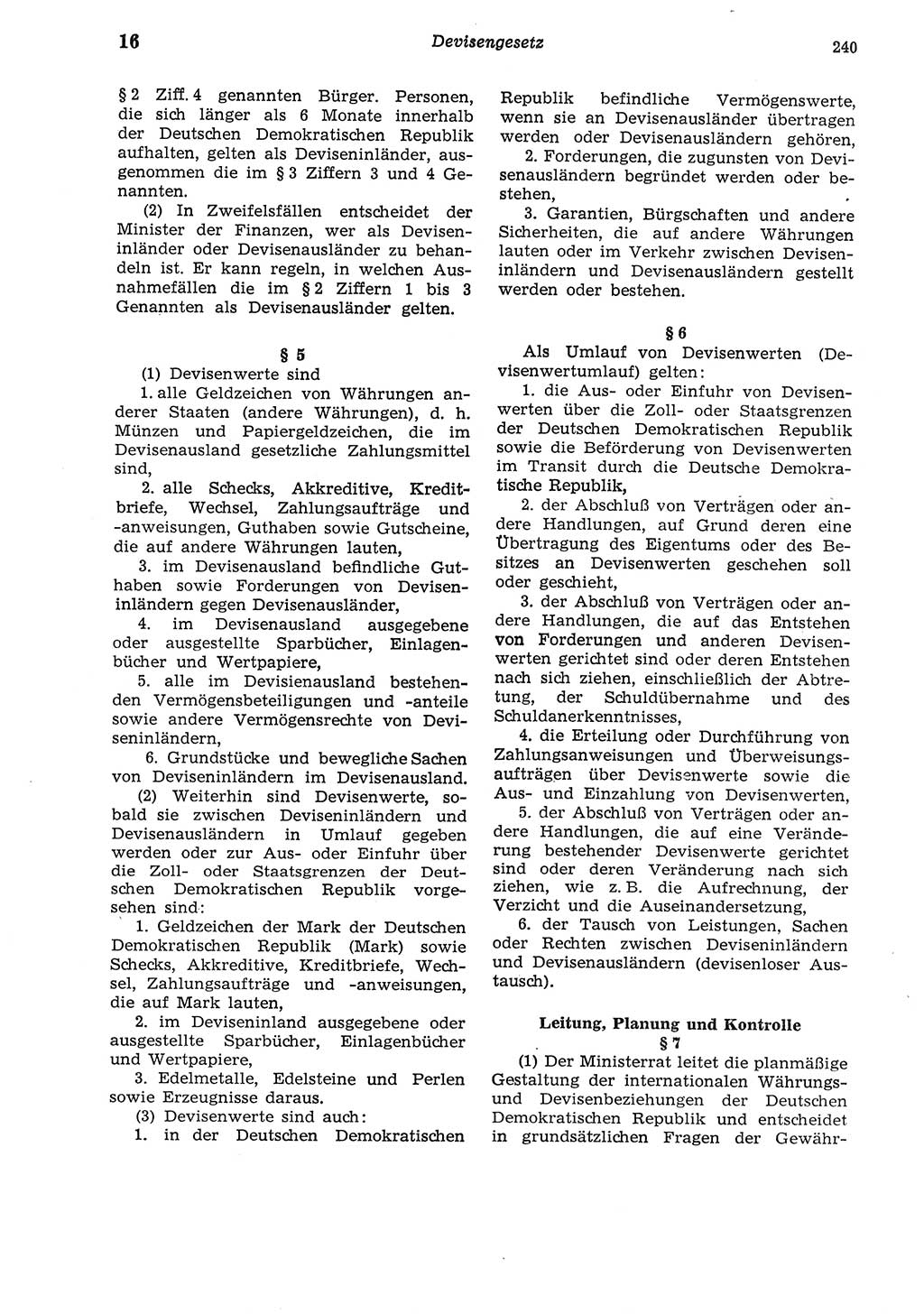 Strafgesetzbuch (StGB) der Deutschen Demokratischen Republik (DDR) und angrenzende Gesetze und Bestimmungen 1975, Seite 240 (StGB DDR Ges. Best. 1975, S. 240)