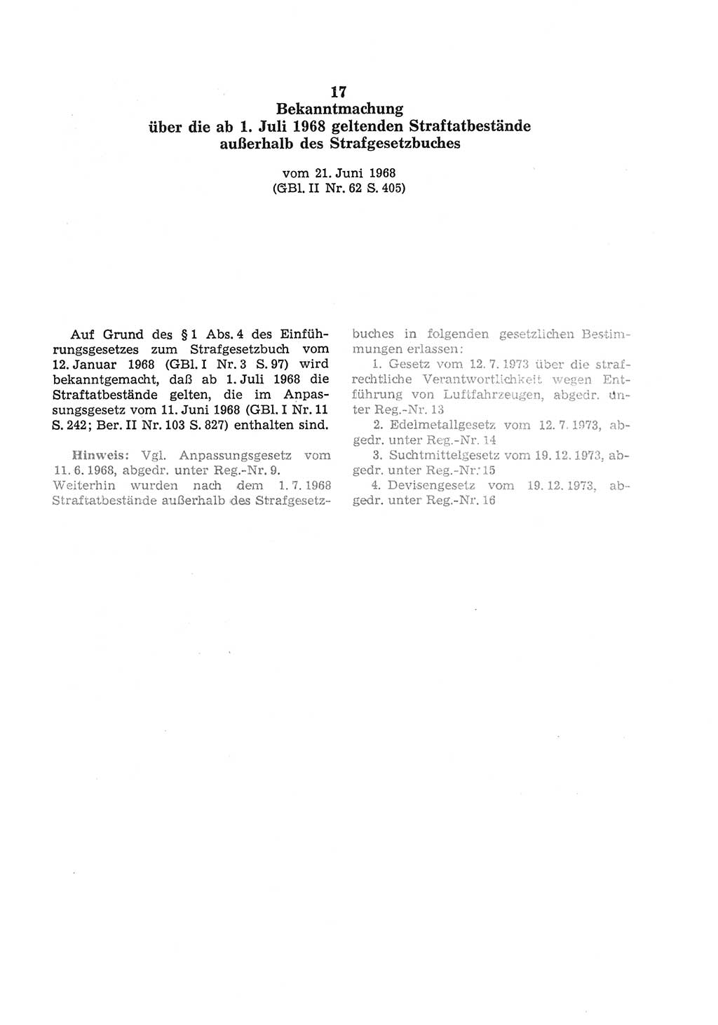 Strafgesetzbuch (StGB) der Deutschen Demokratischen Republik (DDR) und angrenzende Gesetze und Bestimmungen 1975, Seite 245 (StGB DDR Ges. Best. 1975, S. 245)