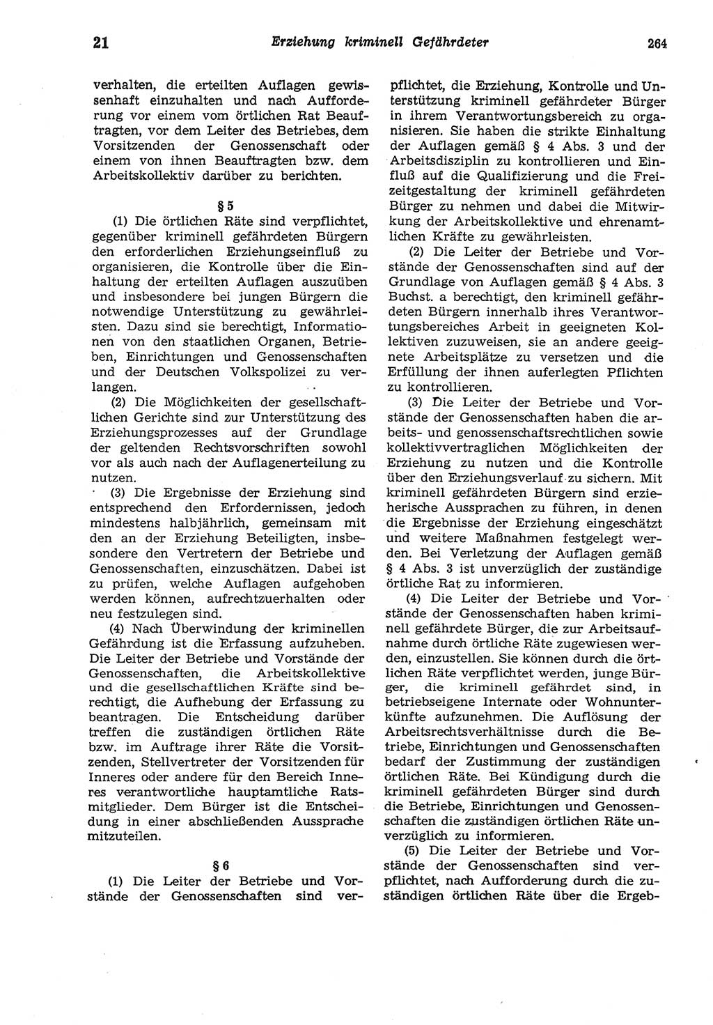 Strafgesetzbuch (StGB) der Deutschen Demokratischen Republik (DDR) und angrenzende Gesetze und Bestimmungen 1975, Seite 264 (StGB DDR Ges. Best. 1975, S. 264)