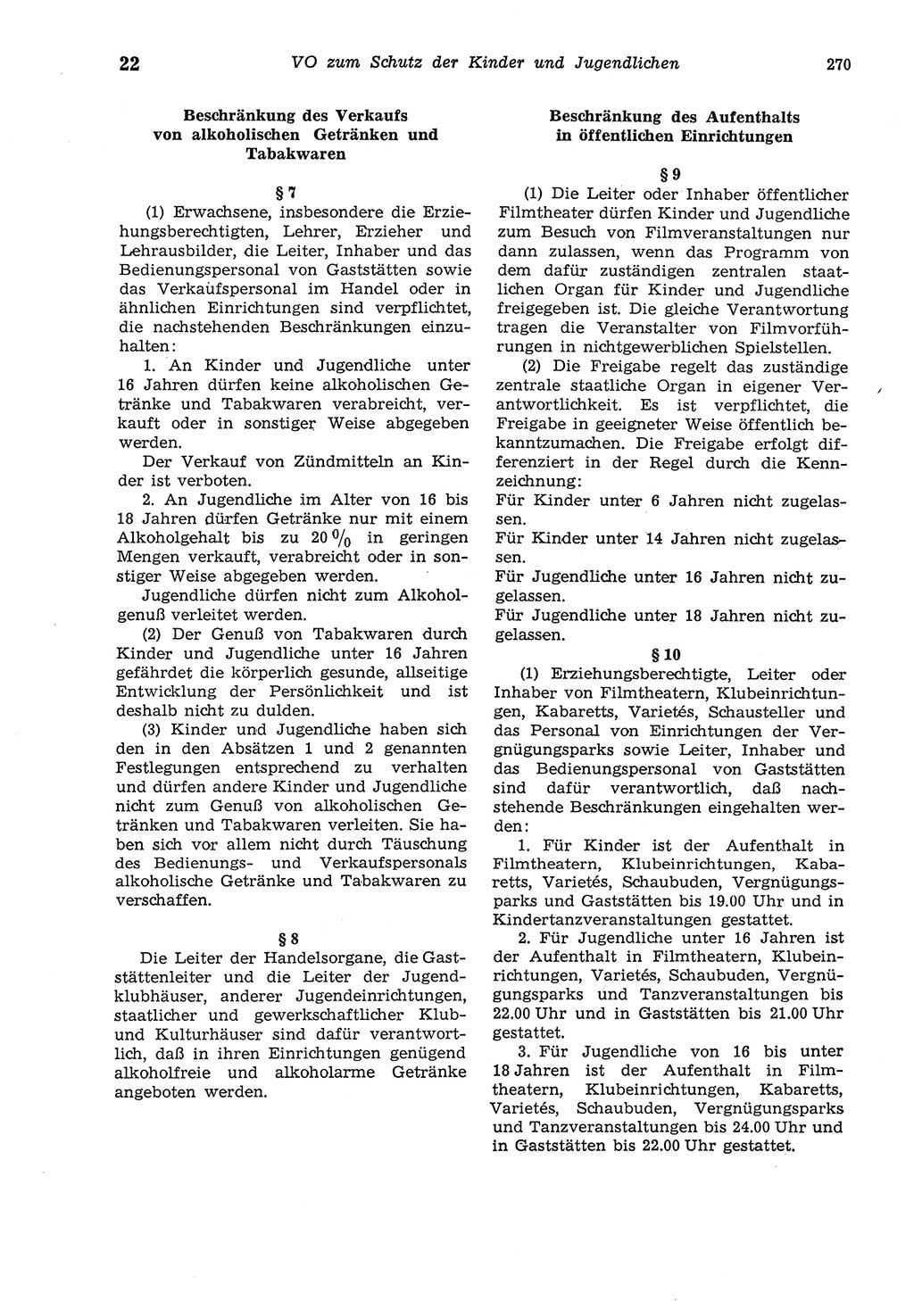 Strafgesetzbuch (StGB) der Deutschen Demokratischen Republik (DDR) und angrenzende Gesetze und Bestimmungen 1975, Seite 270 (StGB DDR Ges. Best. 1975, S. 270)