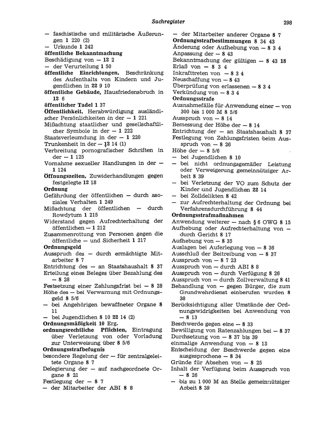 Strafgesetzbuch (StGB) der Deutschen Demokratischen Republik (DDR) und angrenzende Gesetze und Bestimmungen 1975, Seite 298 (StGB DDR Ges. Best. 1975, S. 298)