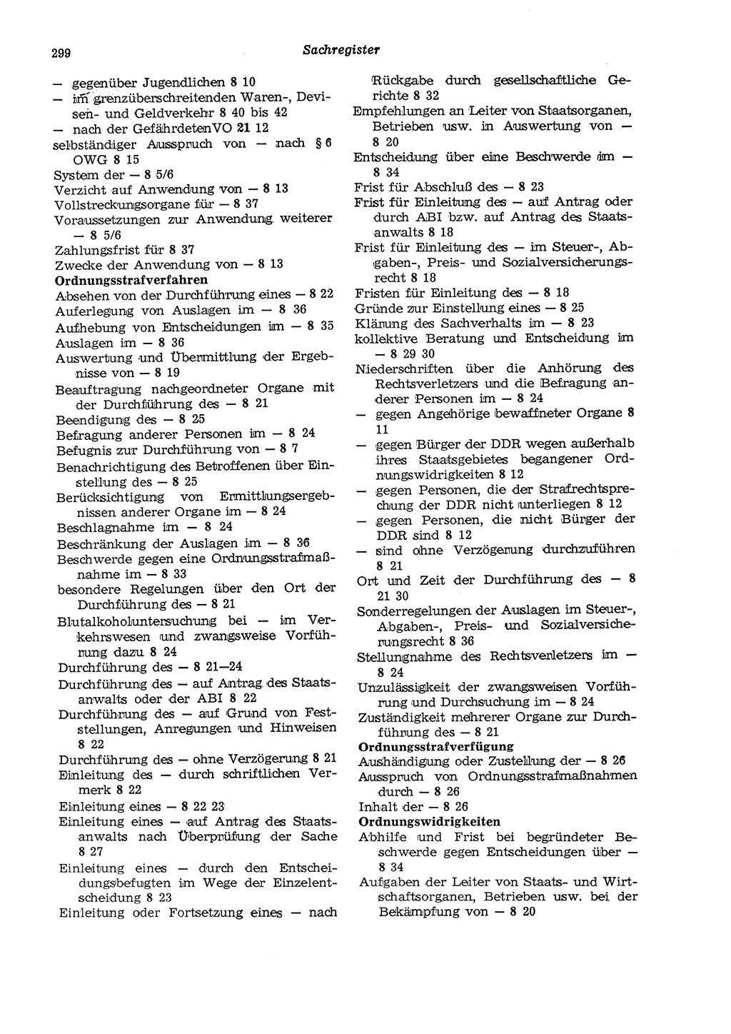 Strafgesetzbuch (StGB) der Deutschen Demokratischen Republik (DDR) und angrenzende Gesetze und Bestimmungen 1975, Seite 299 (StGB DDR Ges. Best. 1975, S. 299)