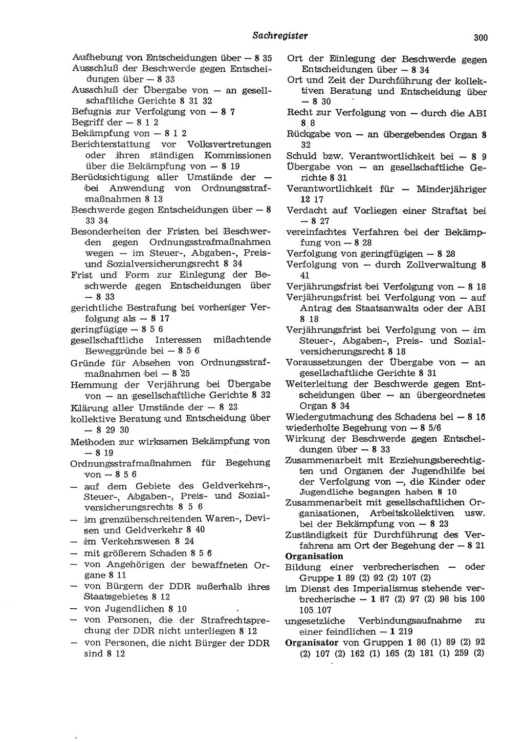 Strafgesetzbuch (StGB) der Deutschen Demokratischen Republik (DDR) und angrenzende Gesetze und Bestimmungen 1975, Seite 300 (StGB DDR Ges. Best. 1975, S. 300)