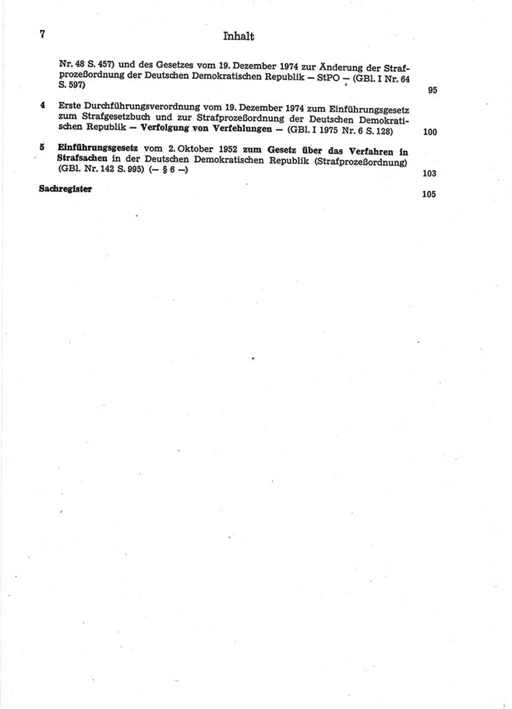 Strafprozeßordnung (StPO) der Deutschen Demokratischen Republik (DDR) 1975, Seite 7 (StPO DDR 1974, S. 7)