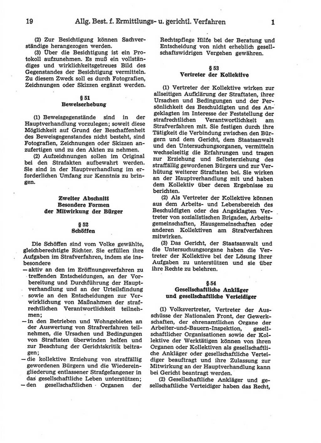 Strafprozeßordnung (StPO) der Deutschen Demokratischen Republik (DDR) 1975, Seite 19 (StPO DDR 1974, S. 19)