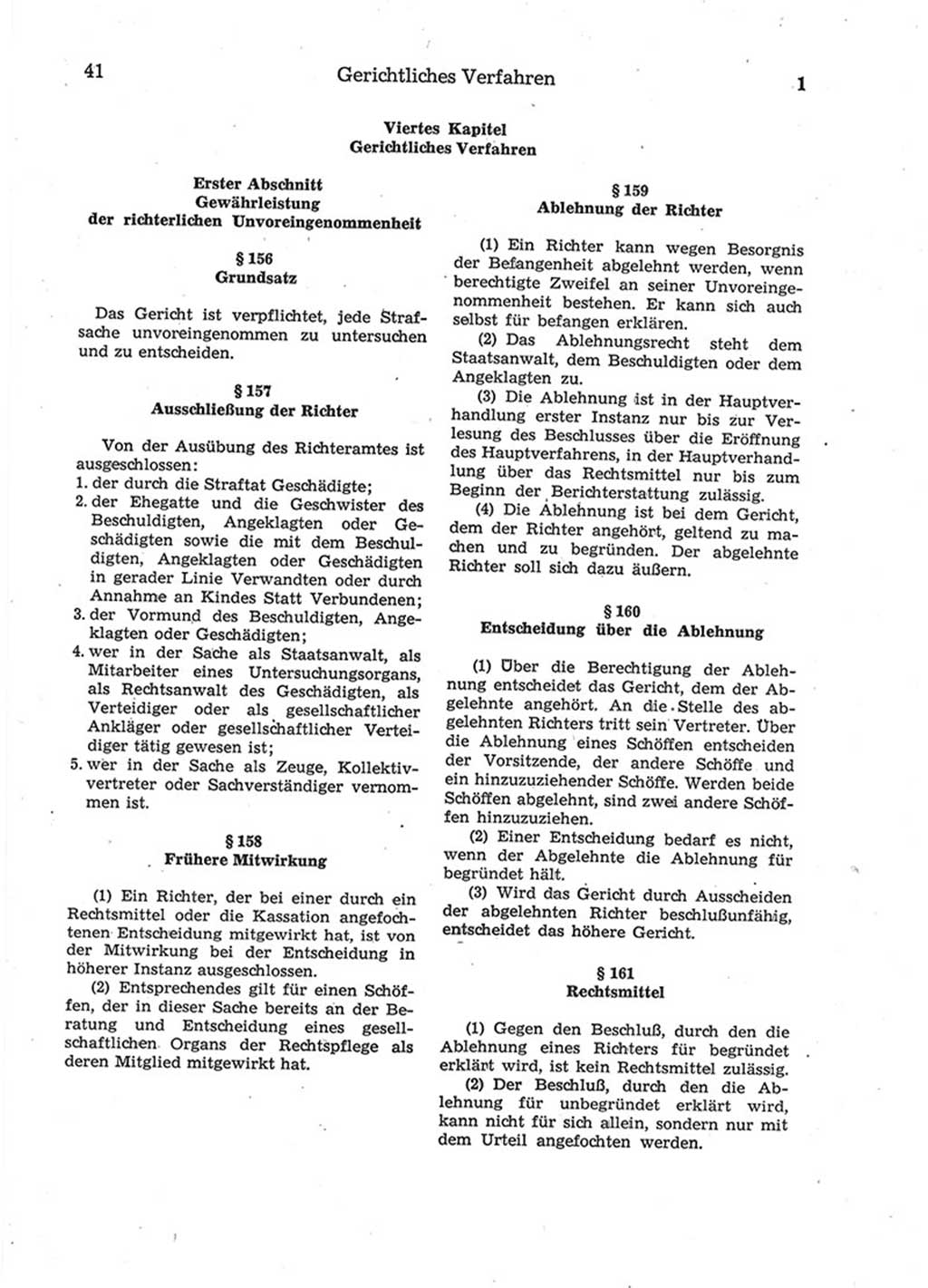 Strafprozeßordnung (StPO) der Deutschen Demokratischen Republik (DDR) 1975, Seite 41 (StPO DDR 1974, S. 41)
