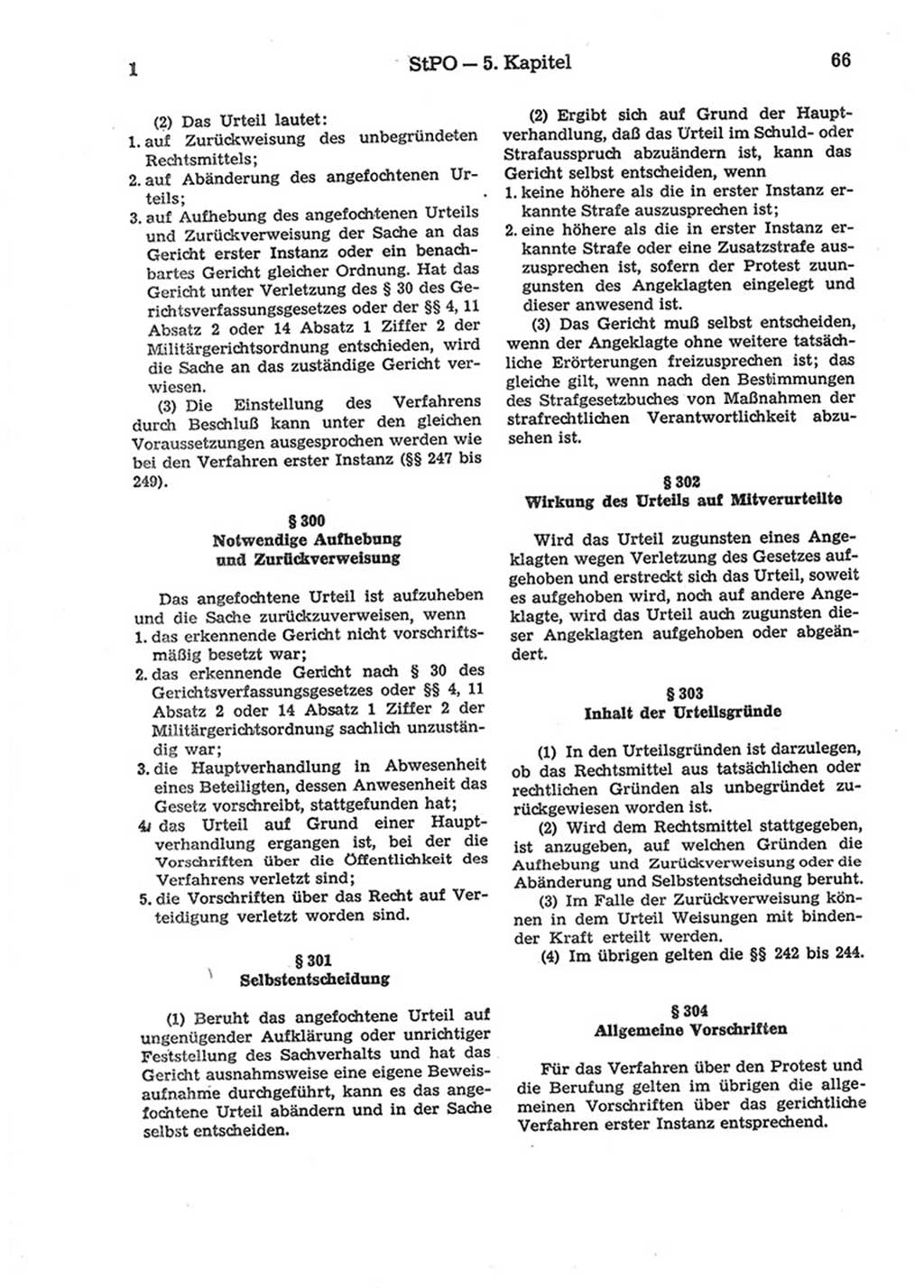 Strafprozeßordnung (StPO) der Deutschen Demokratischen Republik (DDR) 1975, Seite 66 (StPO DDR 1974, S. 66)
