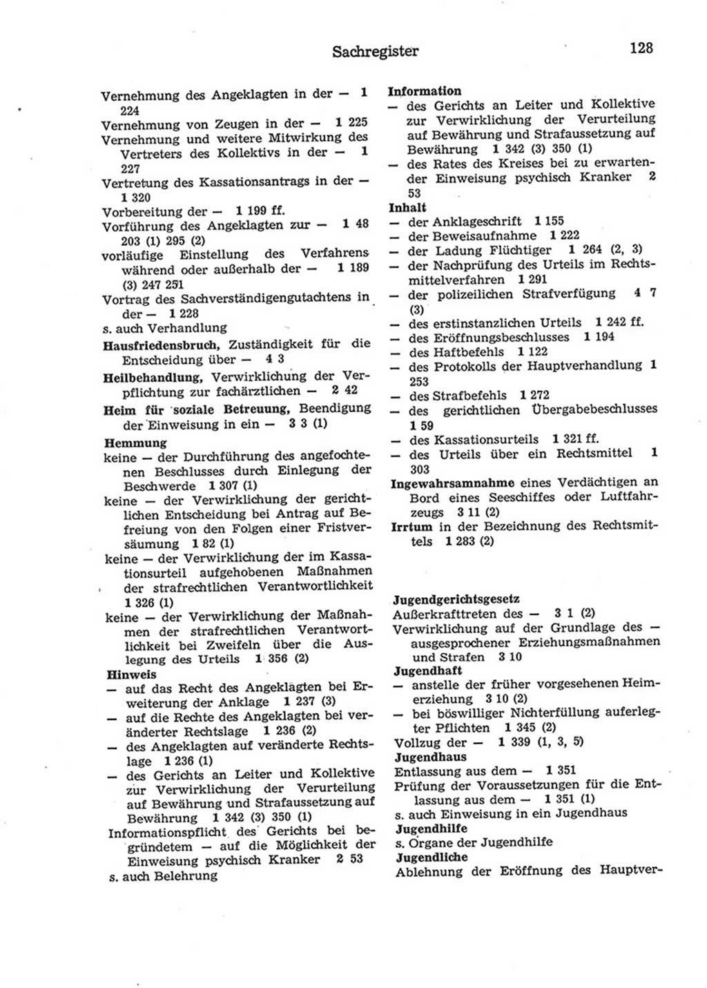 Strafprozeßordnung (StPO) der Deutschen Demokratischen Republik (DDR) 1975, Seite 128 (StPO DDR 1974, S. 128)