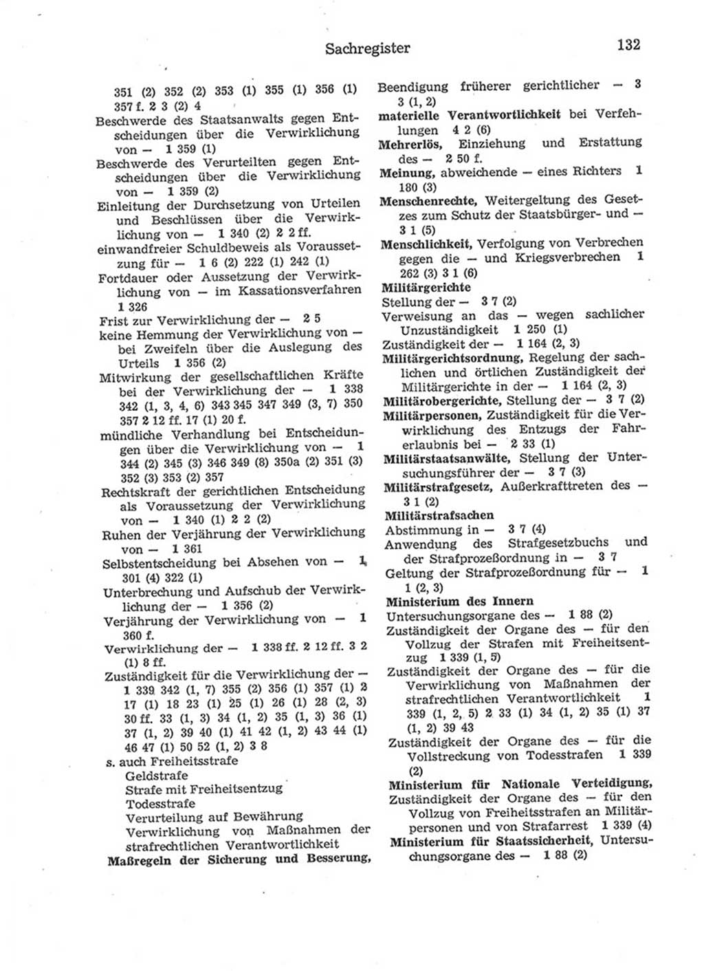 Strafprozeßordnung (StPO) der Deutschen Demokratischen Republik (DDR) 1975, Seite 132 (StPO DDR 1974, S. 132)