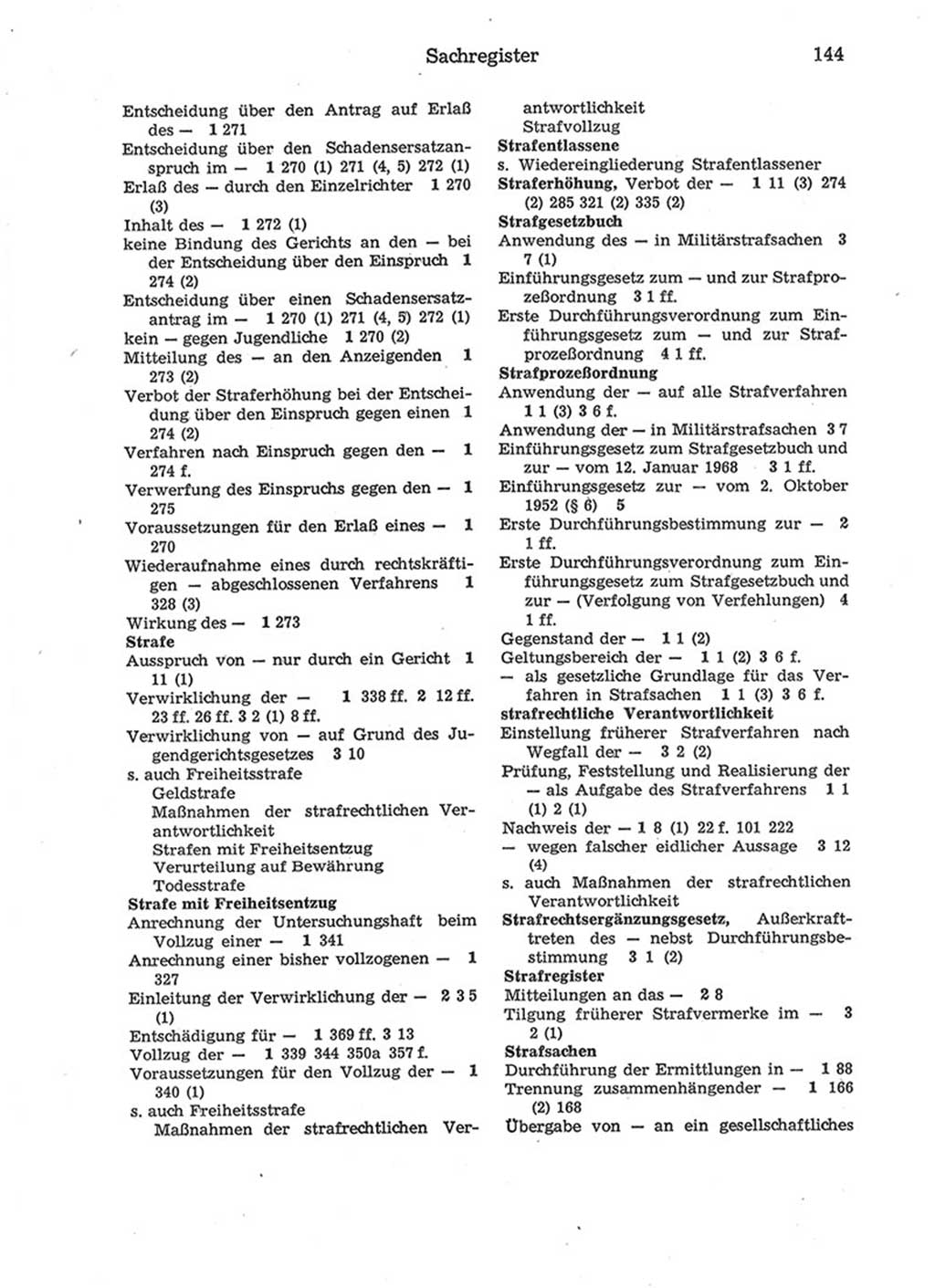 Strafprozeßordnung (StPO) der Deutschen Demokratischen Republik (DDR) 1975, Seite 144 (StPO DDR 1974, S. 144)