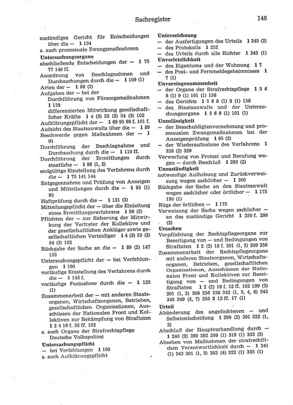 Strafprozeßordnung (StPO) der Deutschen Demokratischen Republik (DDR) 1975, Seite 148 (StPO DDR 1974, S. 148)