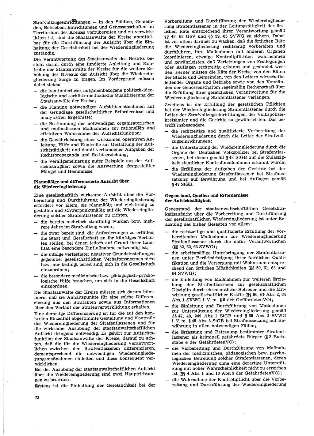 Neue Justiz (NJ), Zeitschrift für Recht und Rechtswissenschaft [Deutsche Demokratische Republik (DDR)], 29. Jahrgang 1975, Seite 12 (NJ DDR 1975, S. 12)