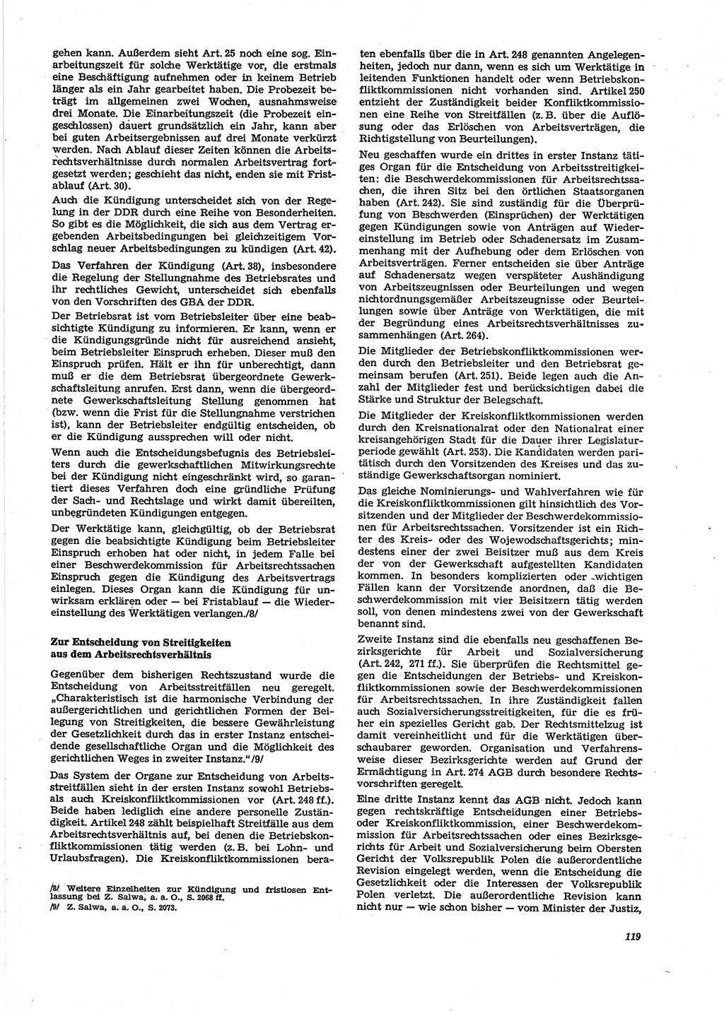 Neue Justiz (NJ), Zeitschrift für Recht und Rechtswissenschaft [Deutsche Demokratische Republik (DDR)], 29. Jahrgang 1975, Seite 119 (NJ DDR 1975, S. 119)