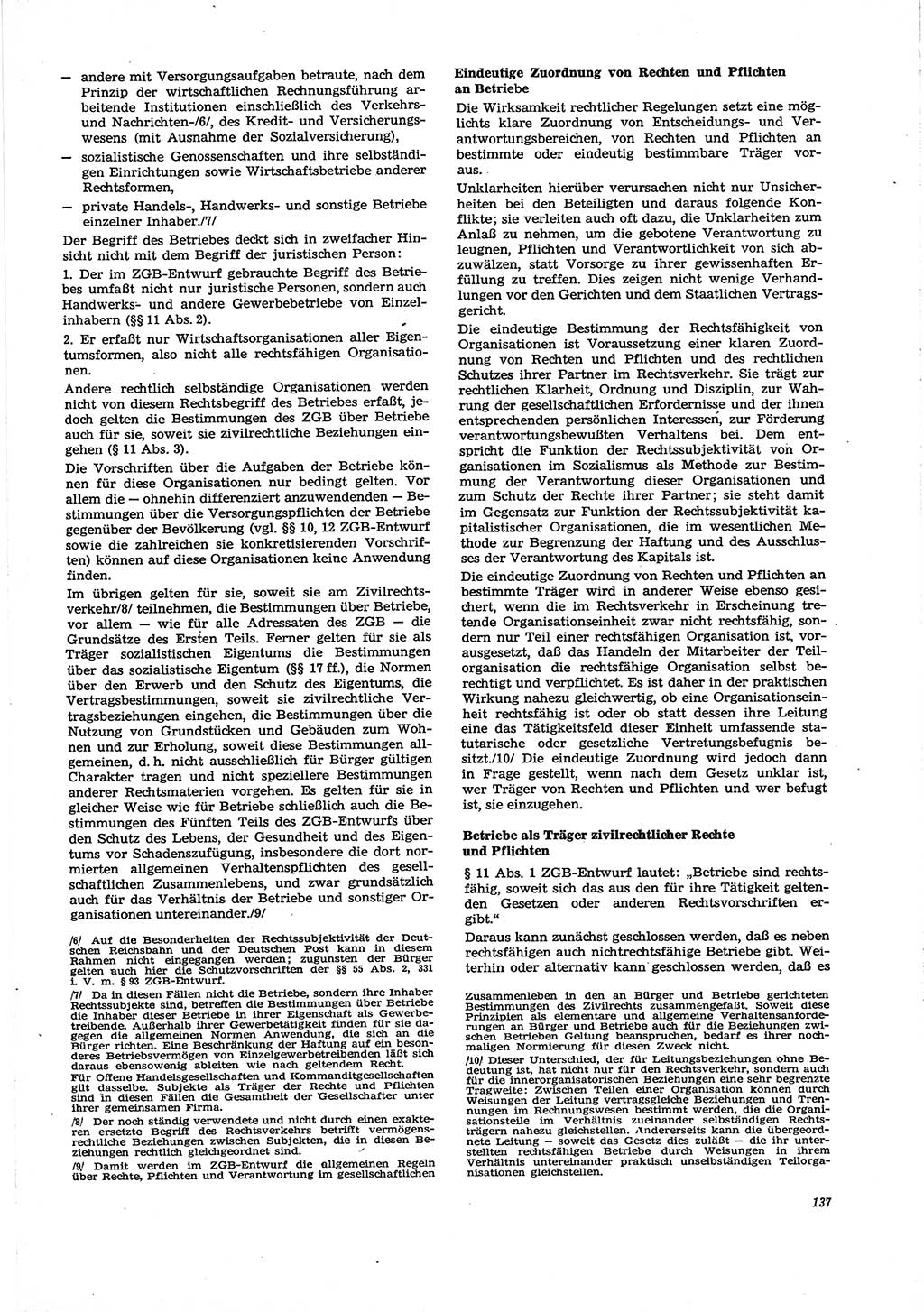 Neue Justiz (NJ), Zeitschrift für Recht und Rechtswissenschaft [Deutsche Demokratische Republik (DDR)], 29. Jahrgang 1975, Seite 137 (NJ DDR 1975, S. 137)