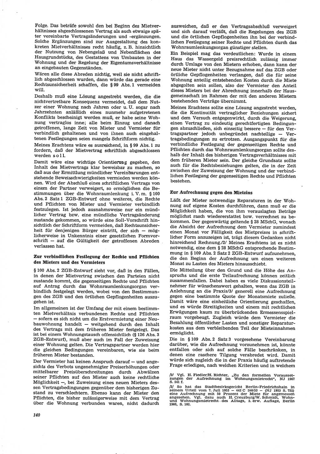 Neue Justiz (NJ), Zeitschrift für Recht und Rechtswissenschaft [Deutsche Demokratische Republik (DDR)], 29. Jahrgang 1975, Seite 140 (NJ DDR 1975, S. 140)