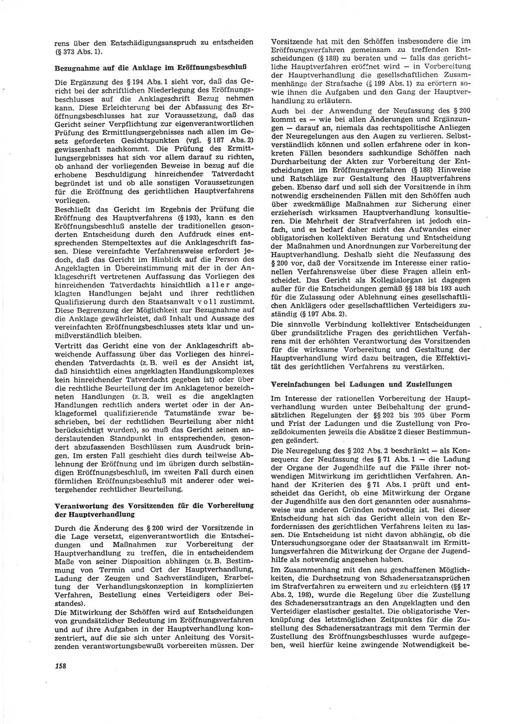 Neue Justiz (NJ), Zeitschrift für Recht und Rechtswissenschaft [Deutsche Demokratische Republik (DDR)], 29. Jahrgang 1975, Seite 158 (NJ DDR 1975, S. 158)