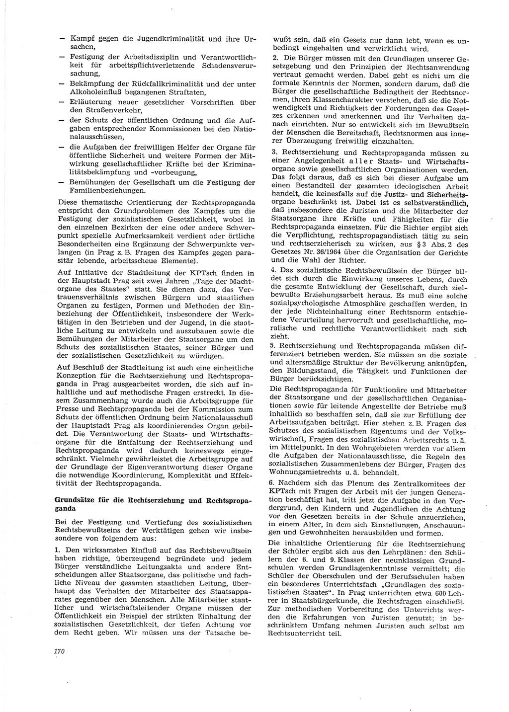 Neue Justiz (NJ), Zeitschrift für Recht und Rechtswissenschaft [Deutsche Demokratische Republik (DDR)], 29. Jahrgang 1975, Seite 170 (NJ DDR 1975, S. 170)