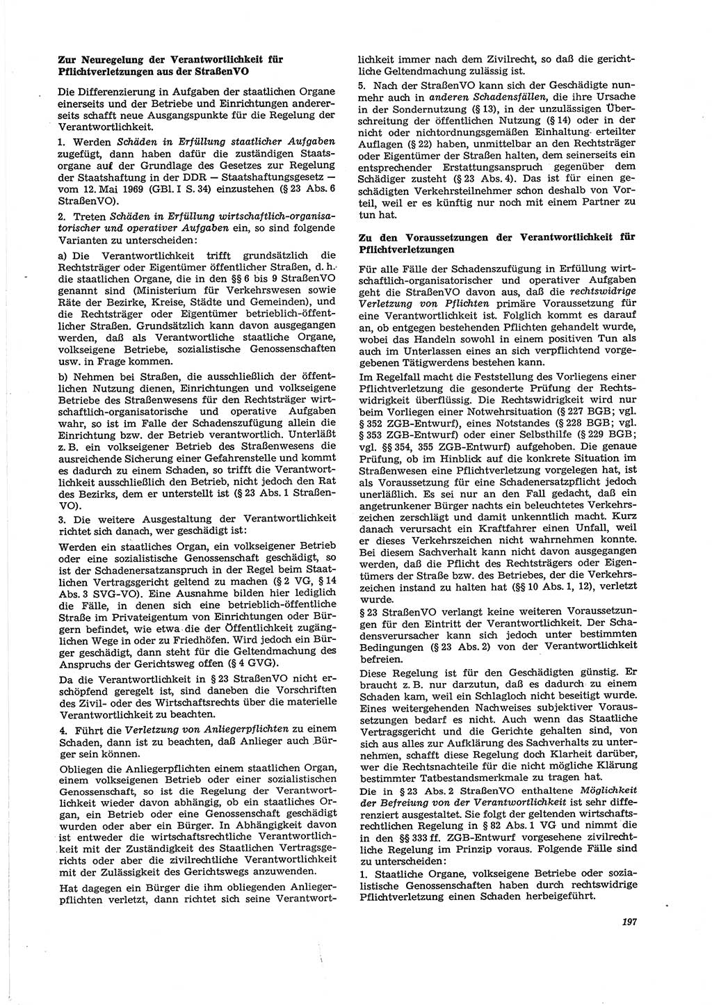 Neue Justiz (NJ), Zeitschrift für Recht und Rechtswissenschaft [Deutsche Demokratische Republik (DDR)], 29. Jahrgang 1975, Seite 197 (NJ DDR 1975, S. 197)