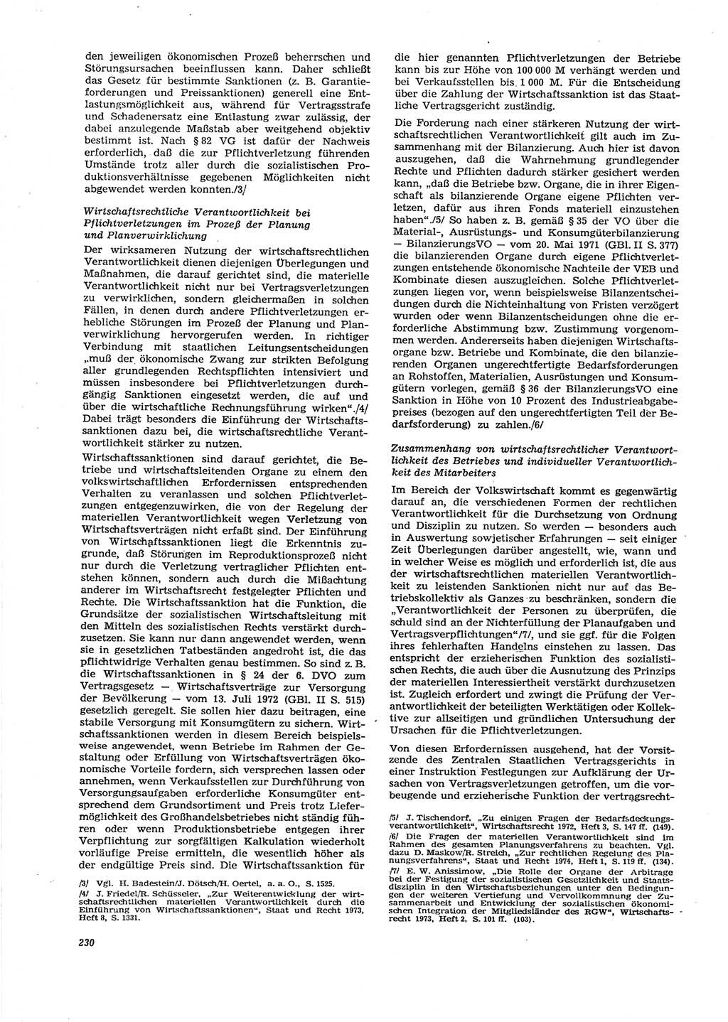 Neue Justiz (NJ), Zeitschrift für Recht und Rechtswissenschaft [Deutsche Demokratische Republik (DDR)], 29. Jahrgang 1975, Seite 230 (NJ DDR 1975, S. 230)