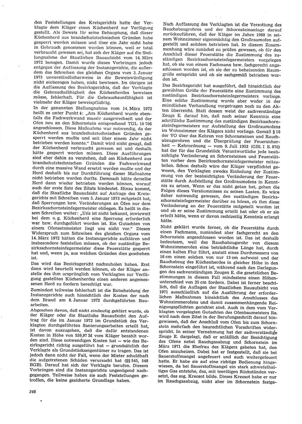 Neue Justiz (NJ), Zeitschrift für Recht und Rechtswissenschaft [Deutsche Demokratische Republik (DDR)], 29. Jahrgang 1975, Seite 248 (NJ DDR 1975, S. 248)