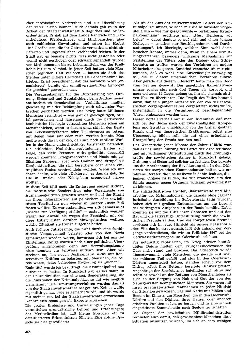 Neue Justiz (NJ), Zeitschrift für Recht und Rechtswissenschaft [Deutsche Demokratische Republik (DDR)], 29. Jahrgang 1975, Seite 258 (NJ DDR 1975, S. 258)