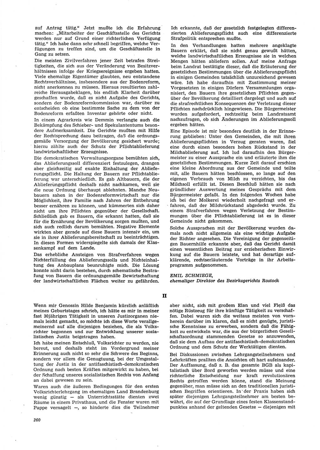 Neue Justiz (NJ), Zeitschrift für Recht und Rechtswissenschaft [Deutsche Demokratische Republik (DDR)], 29. Jahrgang 1975, Seite 260 (NJ DDR 1975, S. 260)